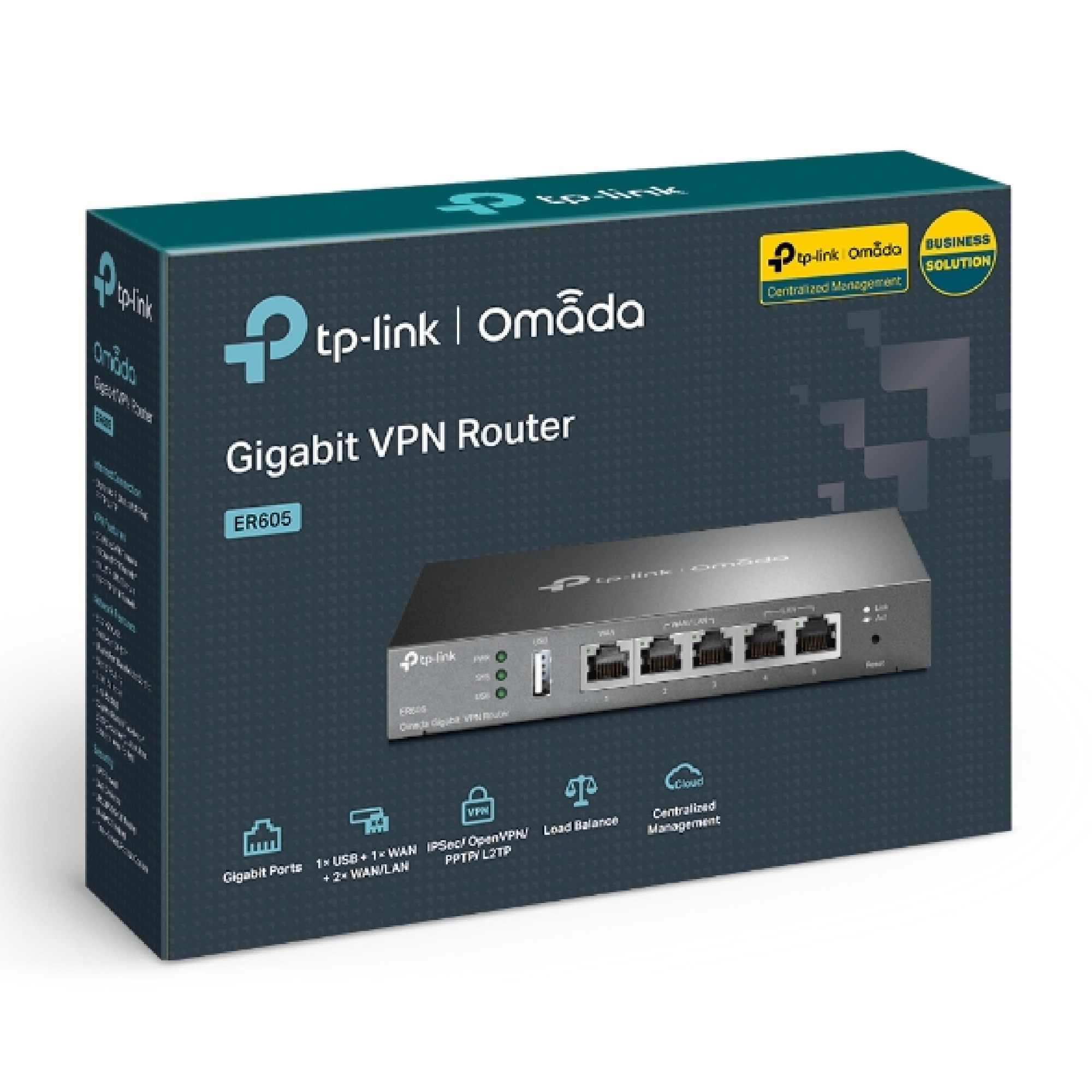 Roteador TP-Link TL-ER605 VPN Gigabit Multi-WAN SafeStream TP-Link - TPN0252