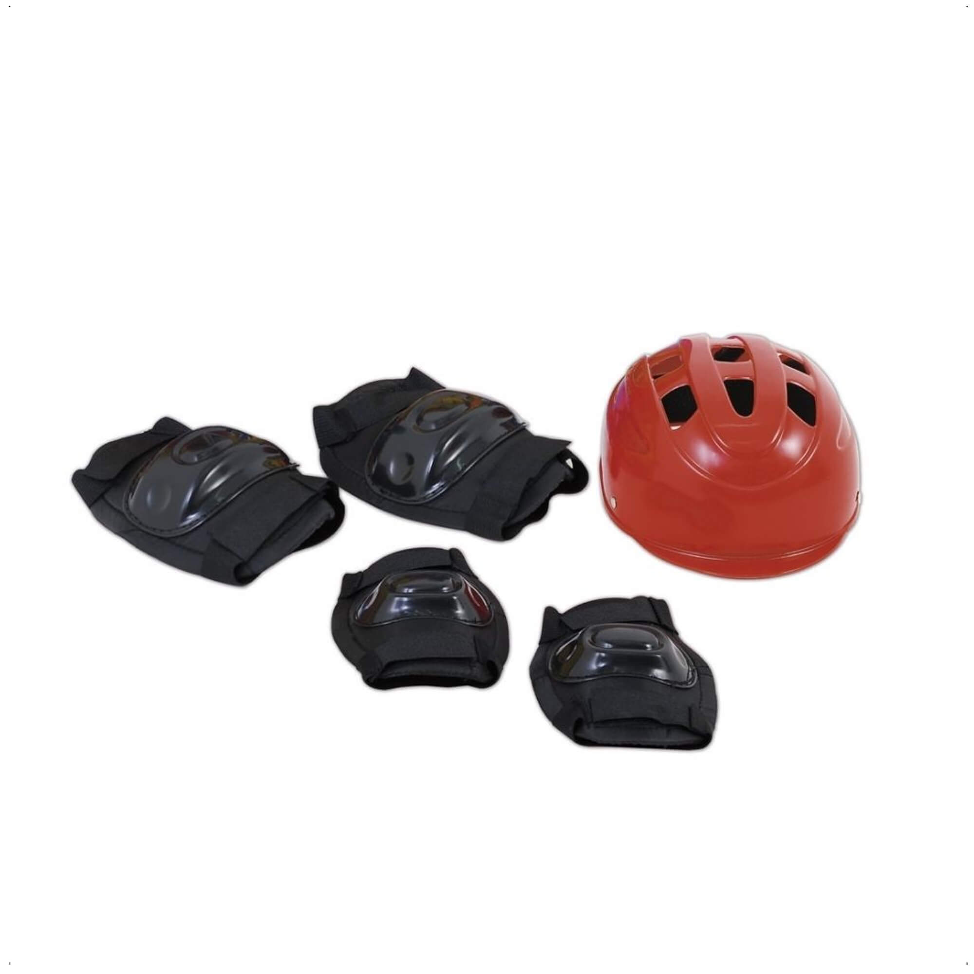 Kit de Proteção Infantil Capacete Joelheira Cotoveleira Modelo:Xalingo Vermelho