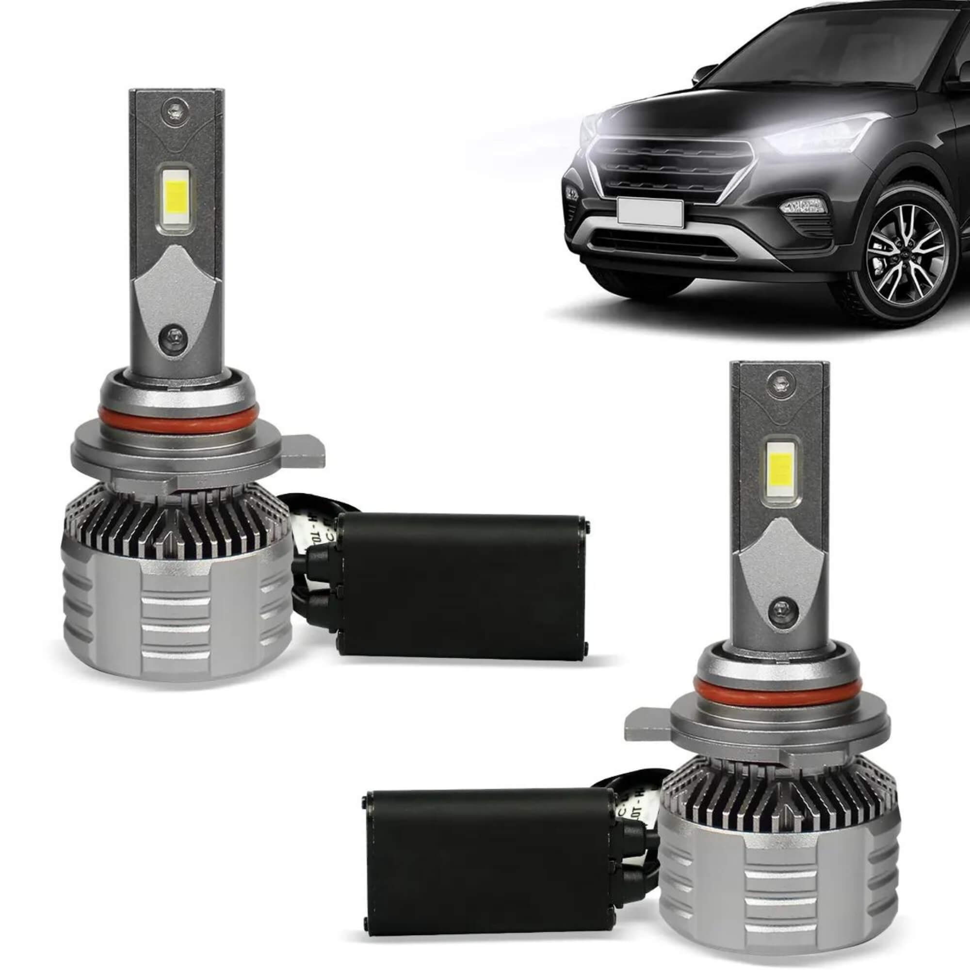 COMP Kit Lâmpada Ultra LED CC-LOT Black Diamond JR8 6000K com Canceller 9000 Lumens Modelo a Escolher