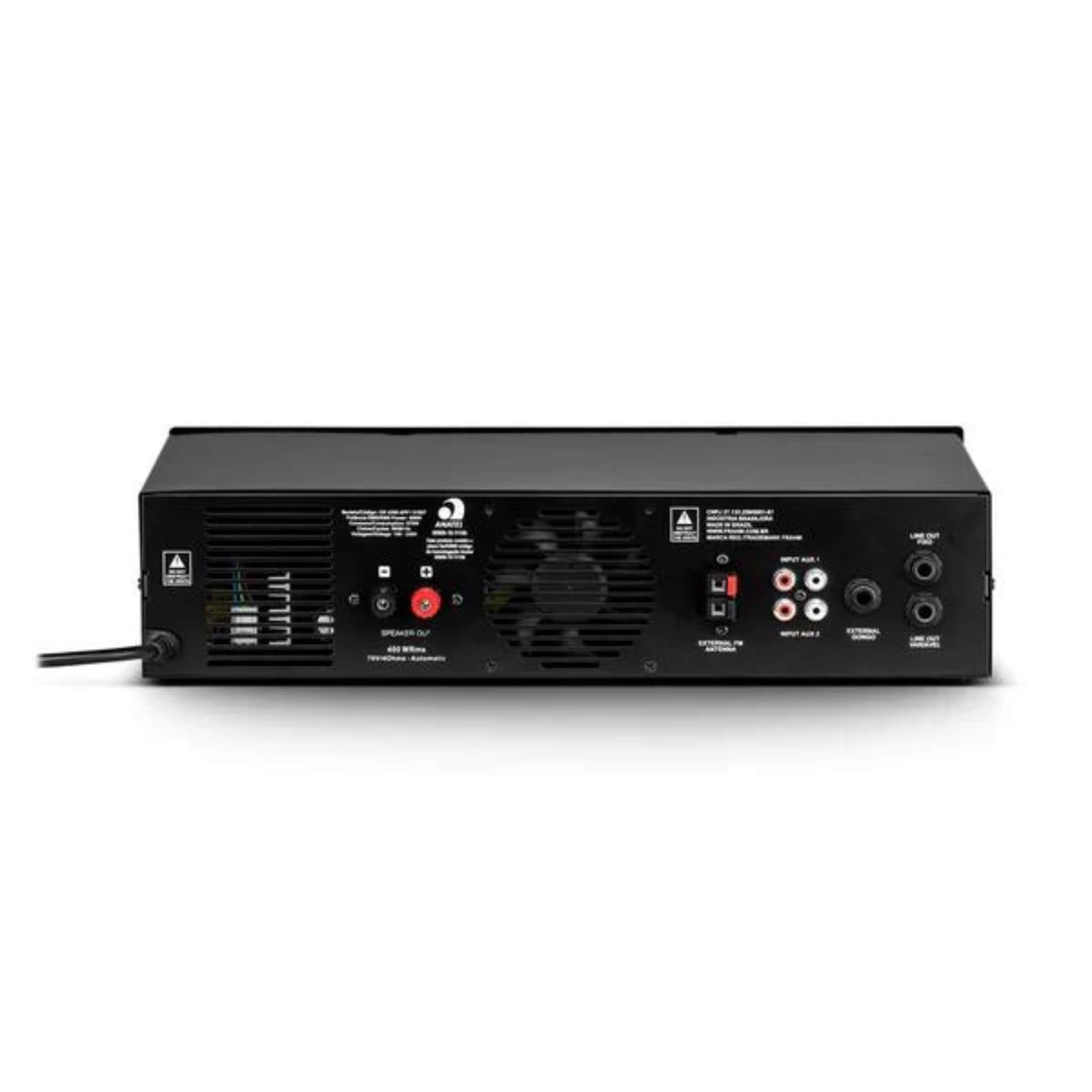 Amplificador Receiver Profissional 400W Bluetooth FM USB Classe D 2 Canais GR 4200 Frahm - 32317