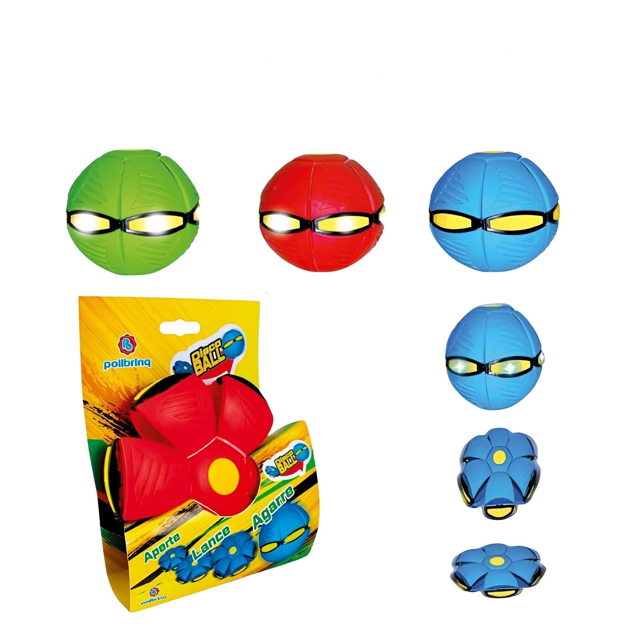 Brinquedo Esportivo Disco Ball com Luzes Brinquedo ao Ar Livre 3 Cores Sortidos Polibrinq - BESP011