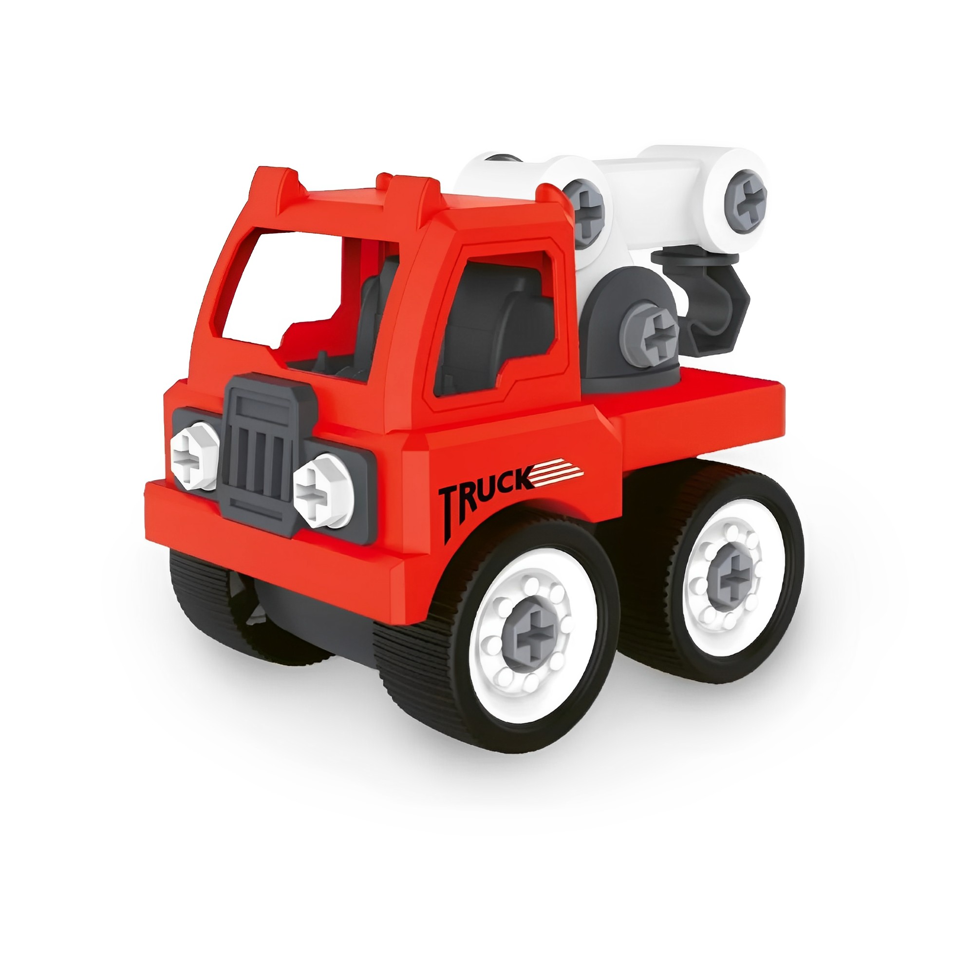 Brinquedo de Montar Construtores (Guicho) Vermelho 25 Peças Polibrinq - BM024
