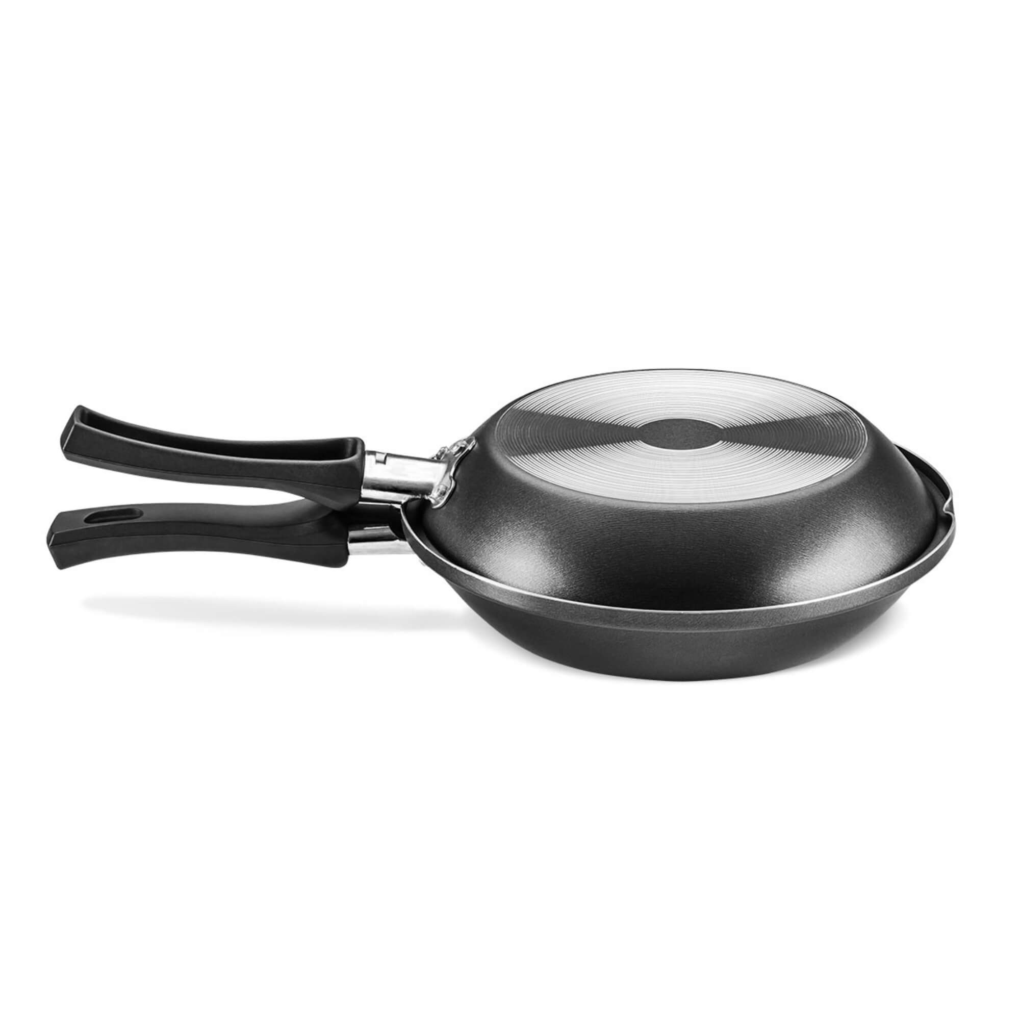 Frigideira Omeleteira 1,3L Grafite Revestimento Superflon Cabos Baquelite N22 MTA - 940
