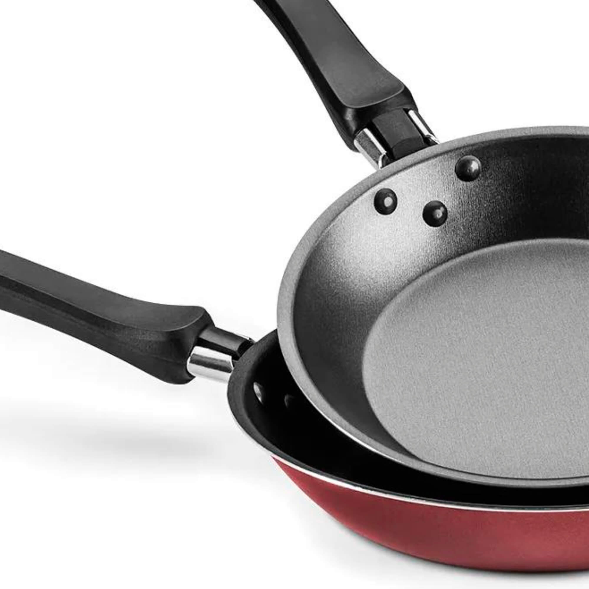 Panela Omeleteira Cristal 0,8 Litros Antiaderente 18cm Cereja MTA - 8982