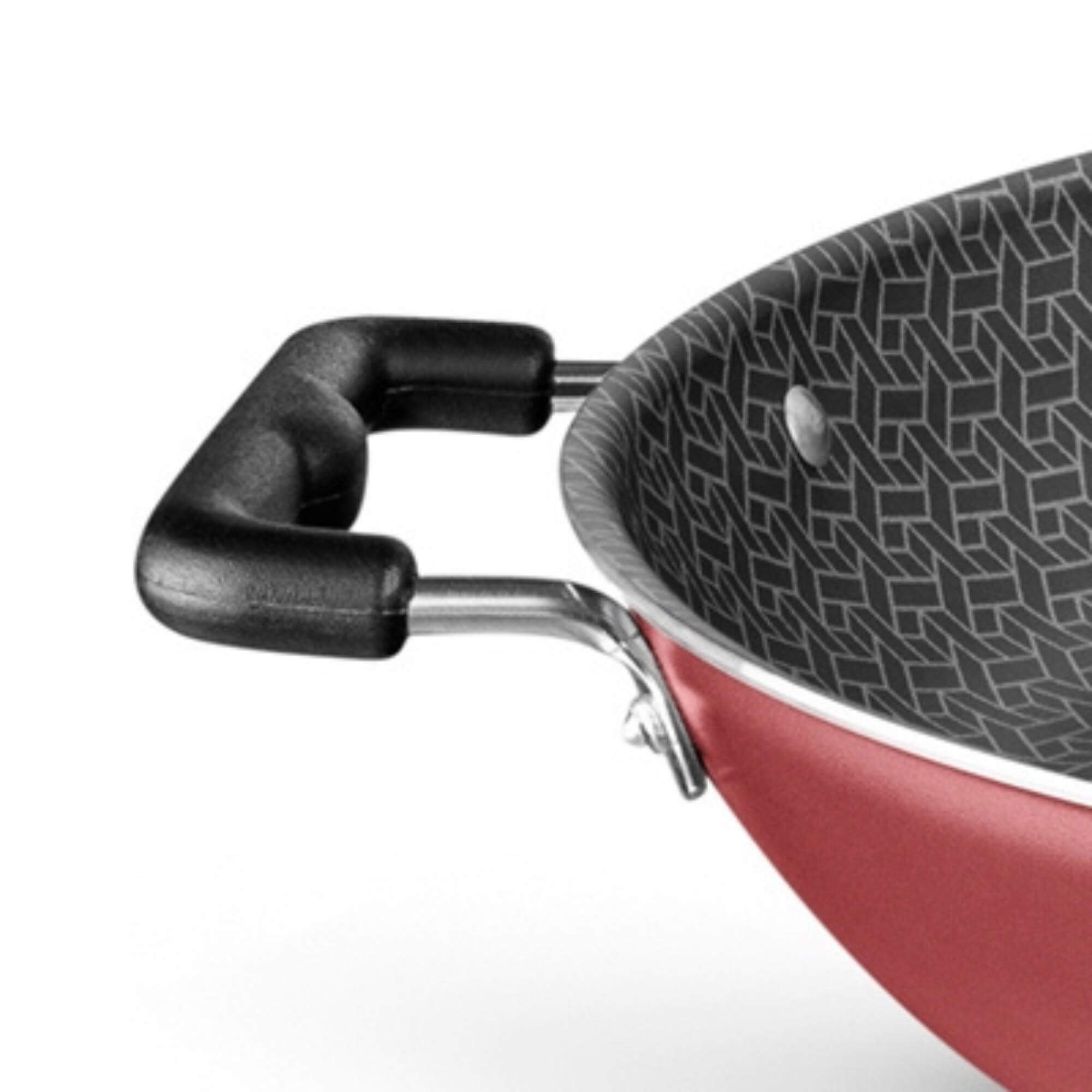 Panela Paellera Valenciana Antiaderente Alumínio Inox sem Tampa 4,6L 36cm Supra Cereja MTA - 8766