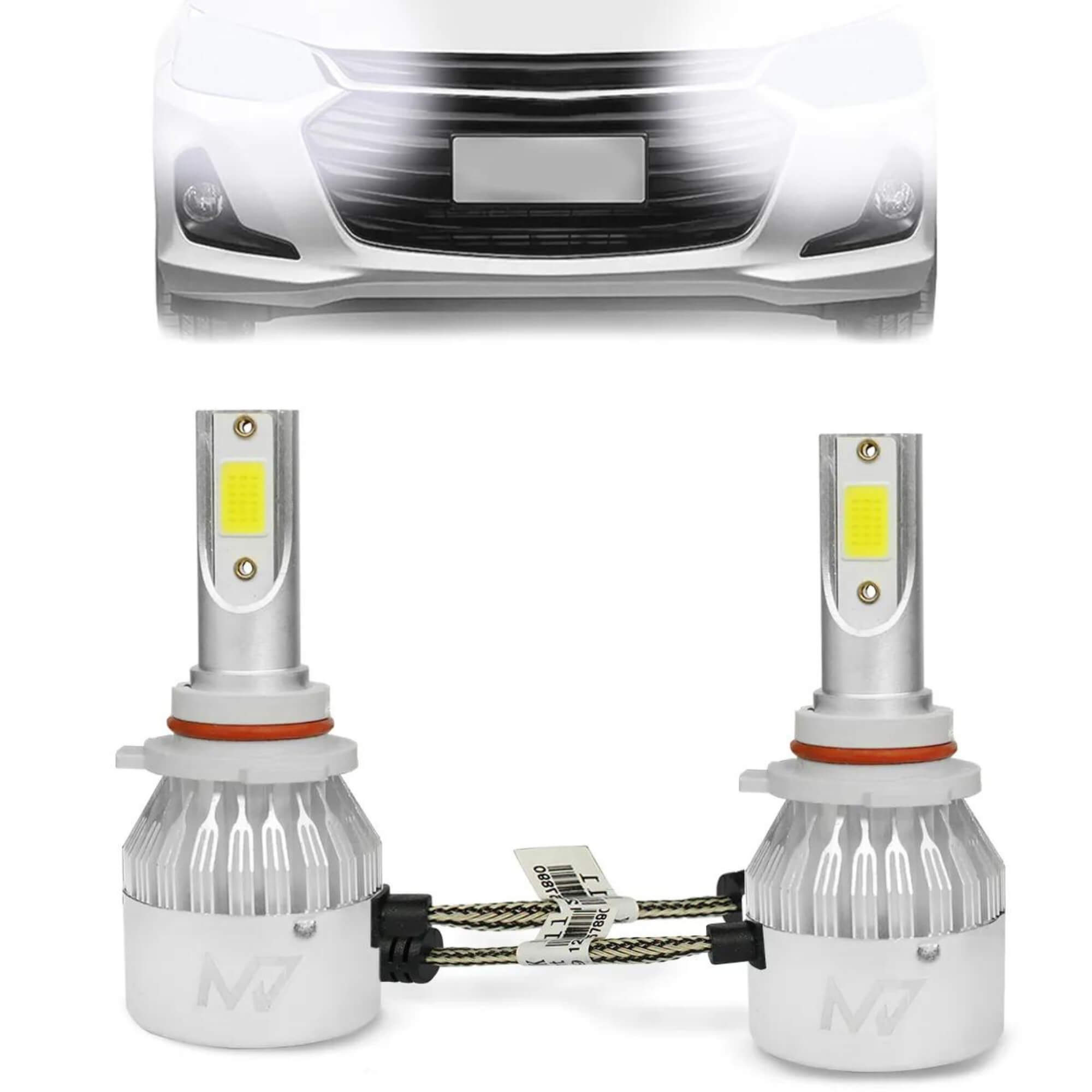 Kit lâmpadas LED 6000K M7 HEADLIGHT 3200 Lumens 38w JR8 HB4 HB3 H7 H3 H27 H16 H11 H4 Encaixe da Lâmpada:H27
