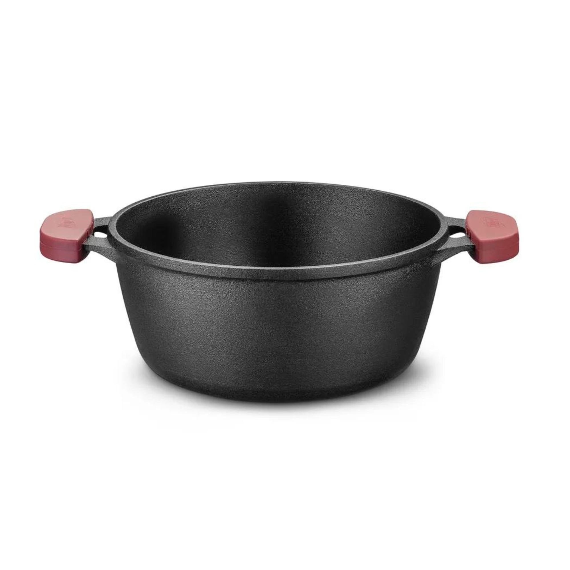 Panela Caçarola de Ferro Fundido N20 Com Tampa de Vidro Capacidade 2,2L Forno e Fogão MTA - 8340