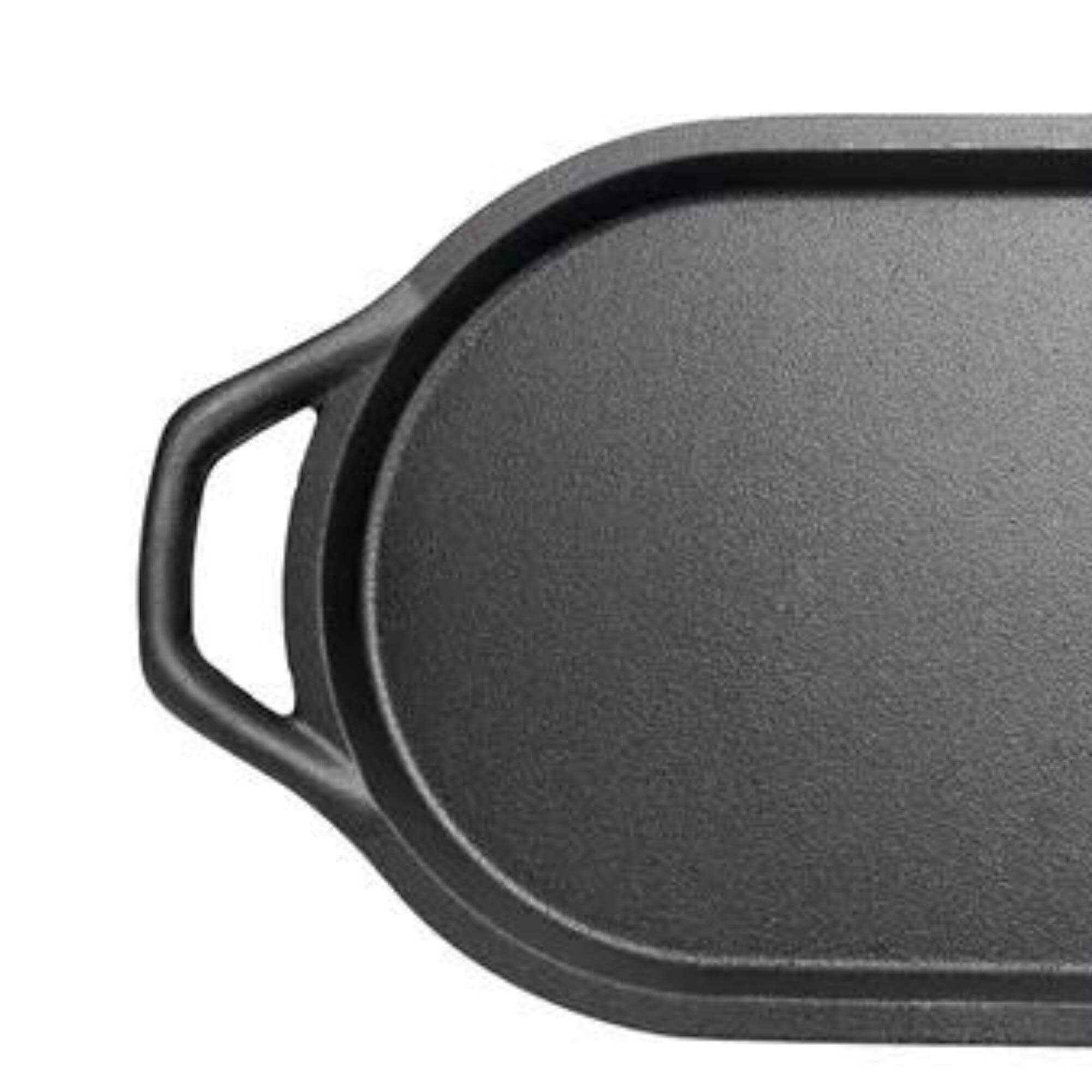 Chapa de Ferro Fundido Oval Aquece Uniforme 45x22cm Capacidade 0,9 Litros MTA - 8331