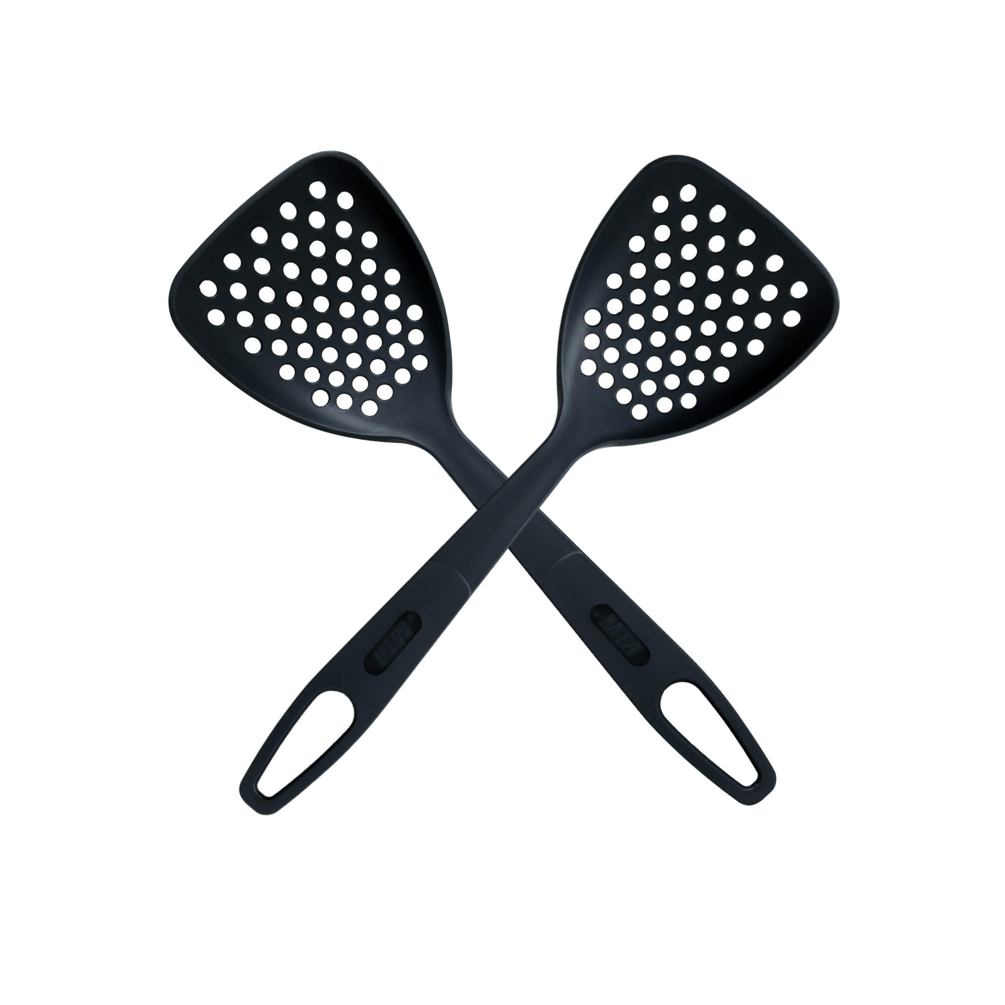 Escumadeira de Nylon Supreme Preta Cozinha Utensílios MTA - 8643