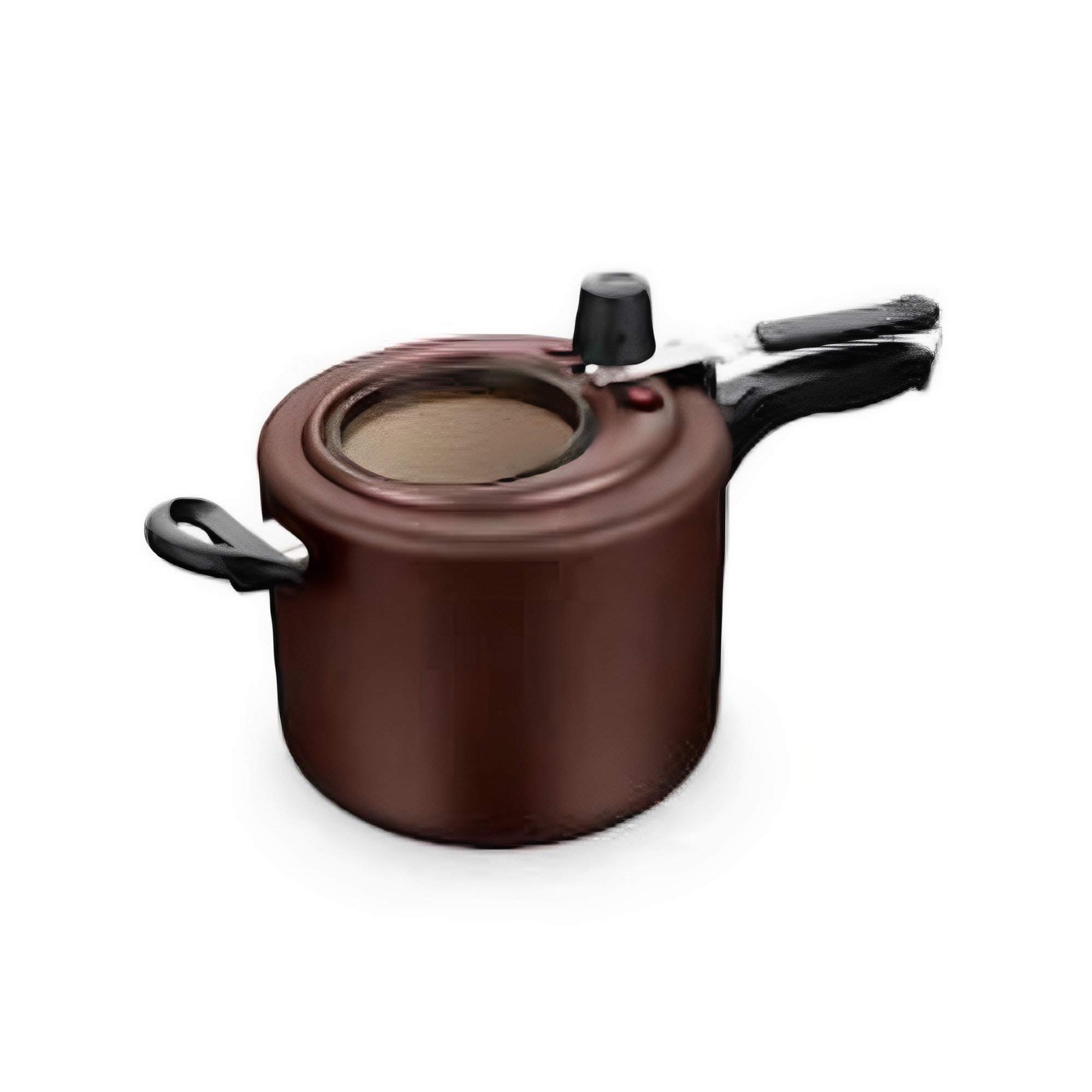 Panela De Pressão Antiaderente 4,5L Com Visor de Vidro Cor Marrom Chocolate MTA - 9195