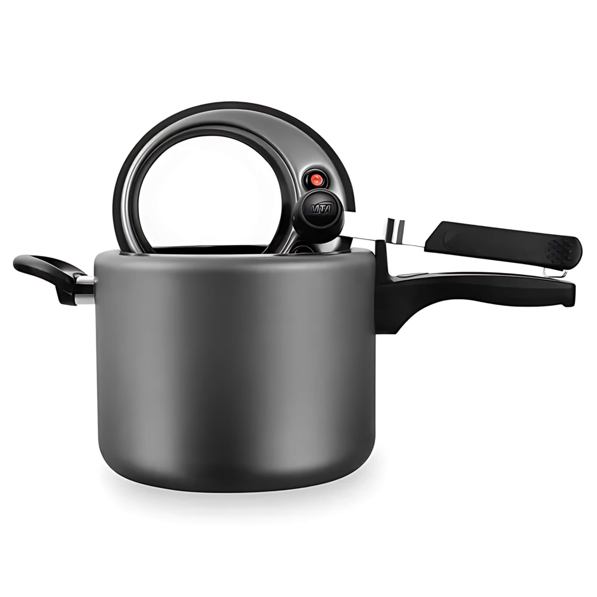 Panela de Pressão Antiaderente 4,5L com Visor de Vidro Cor Grafite MTA - 6030