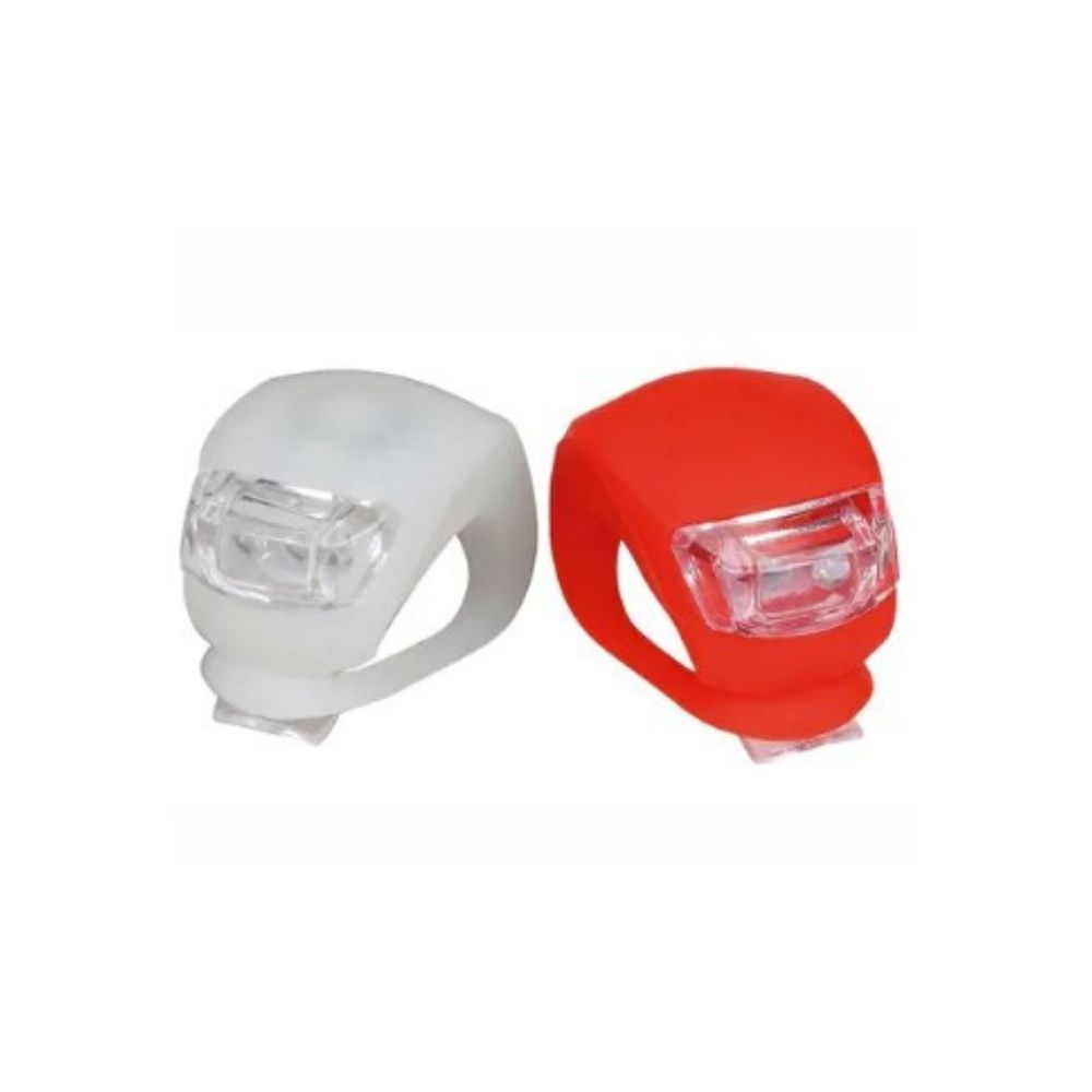 Farol Dianteiro+Traseiro (silic) Bco/Verm - BI050-Multilaser