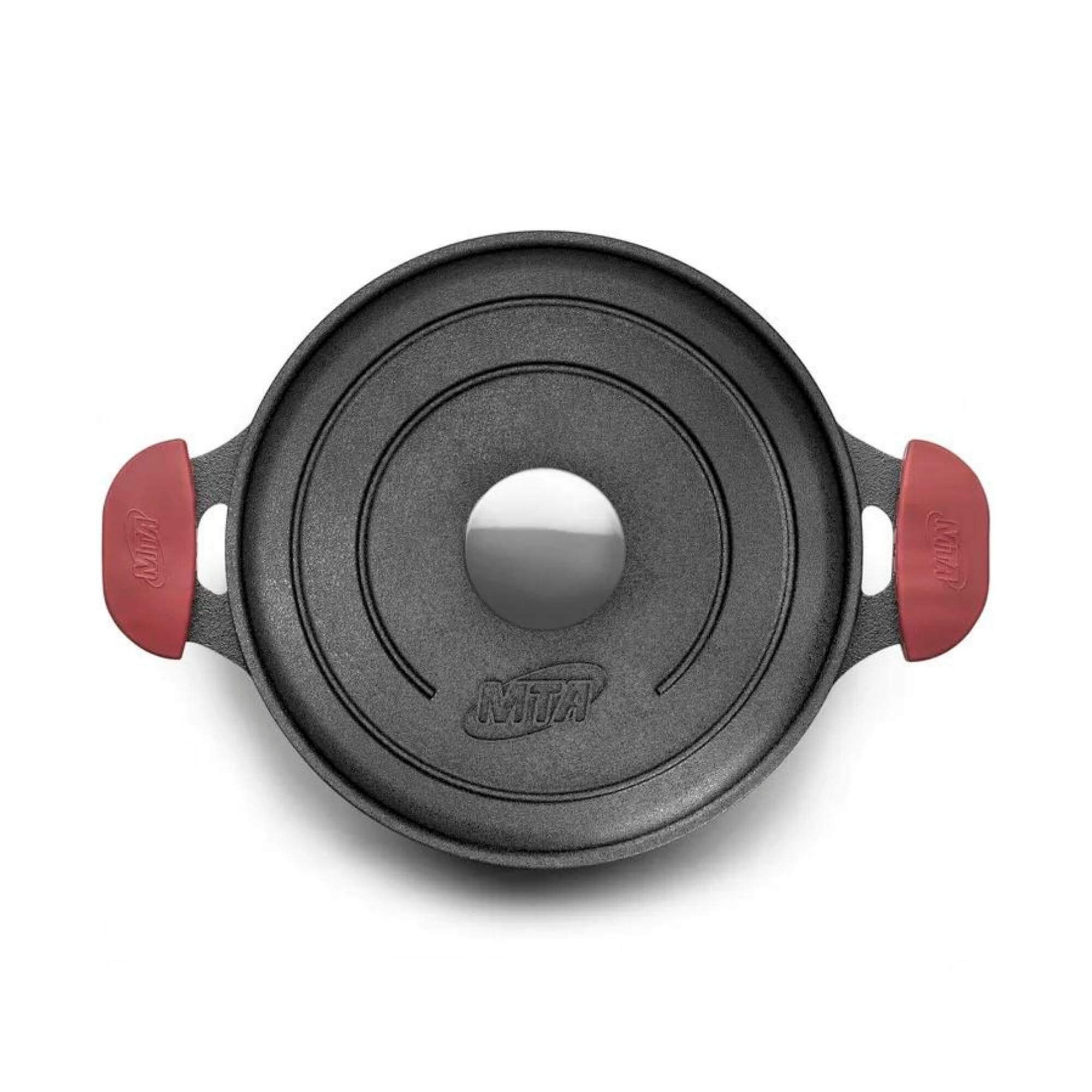 Panela Caçarola de Ferro Fundido N22 3L Com Tampa de Ferro MTA - 8410