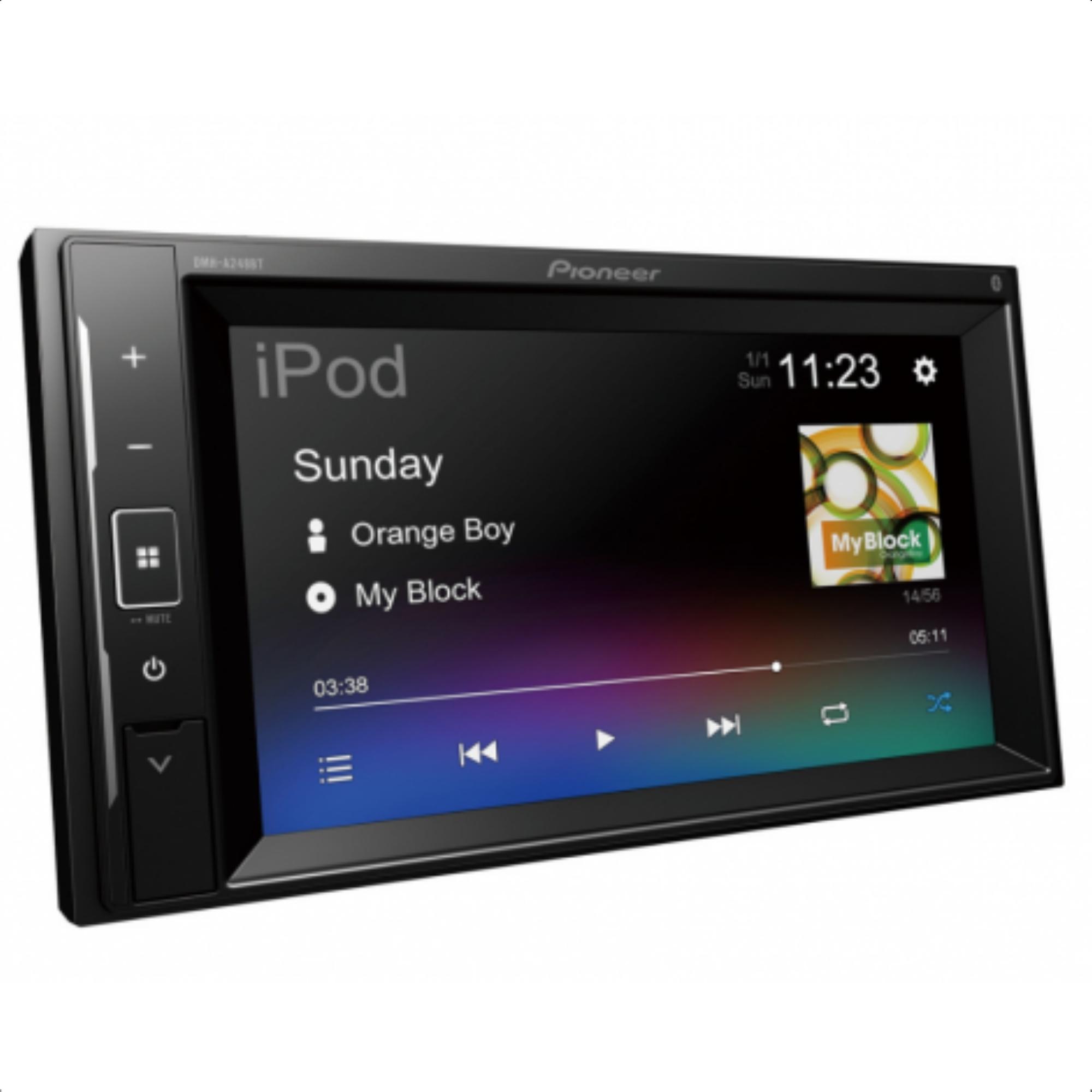 Central Multimídia Pioneer 2 Din 6.2 Pol Dmh-a248bt Android IOS Bluetooth USB AM/FM RCA