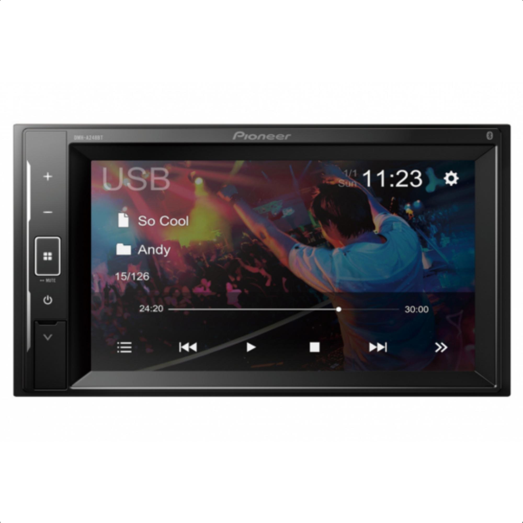 Central Multimídia Pioneer 2 Din 6.2 Pol Dmh-a248bt Android IOS Bluetooth USB AM/FM RCA
