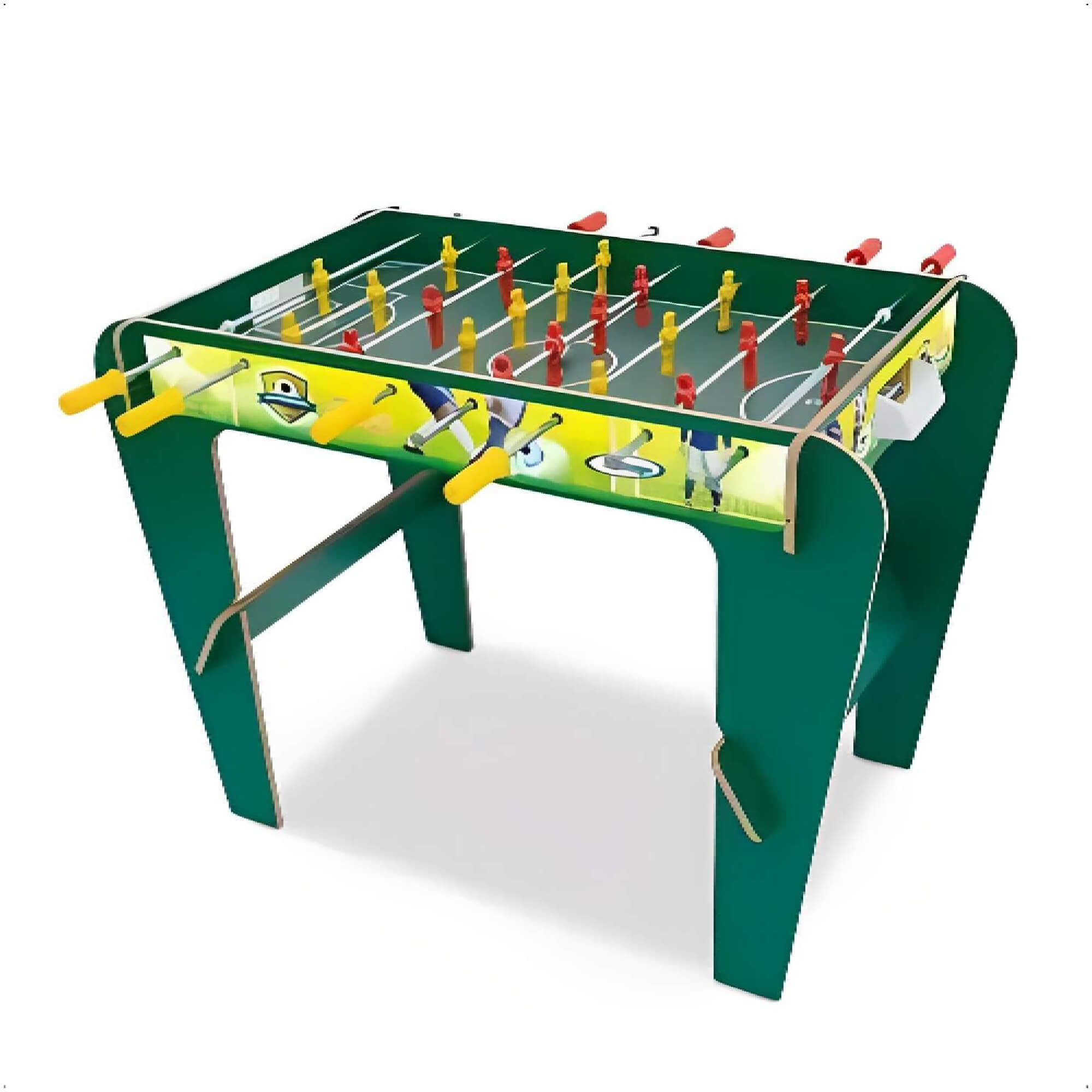 Mesa de Pebolim Infantil Futebol de Mesa Super Copa com 2 Bolinhas Madeira Xalingo - 67354