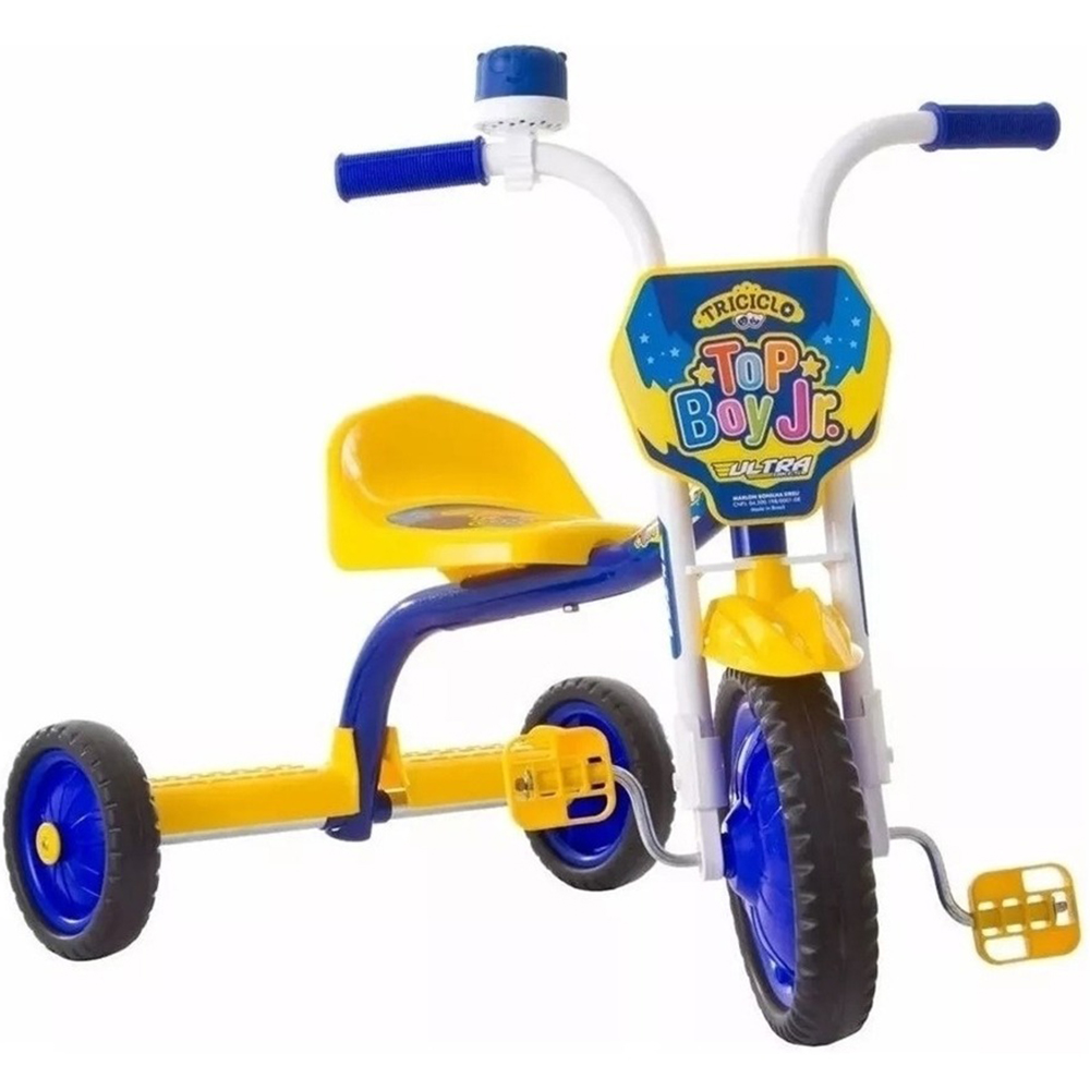Triciclo Infantil Ultra Bikes Top Jr Vários Modelos Modelo:Top Boy Azul e Amarelo