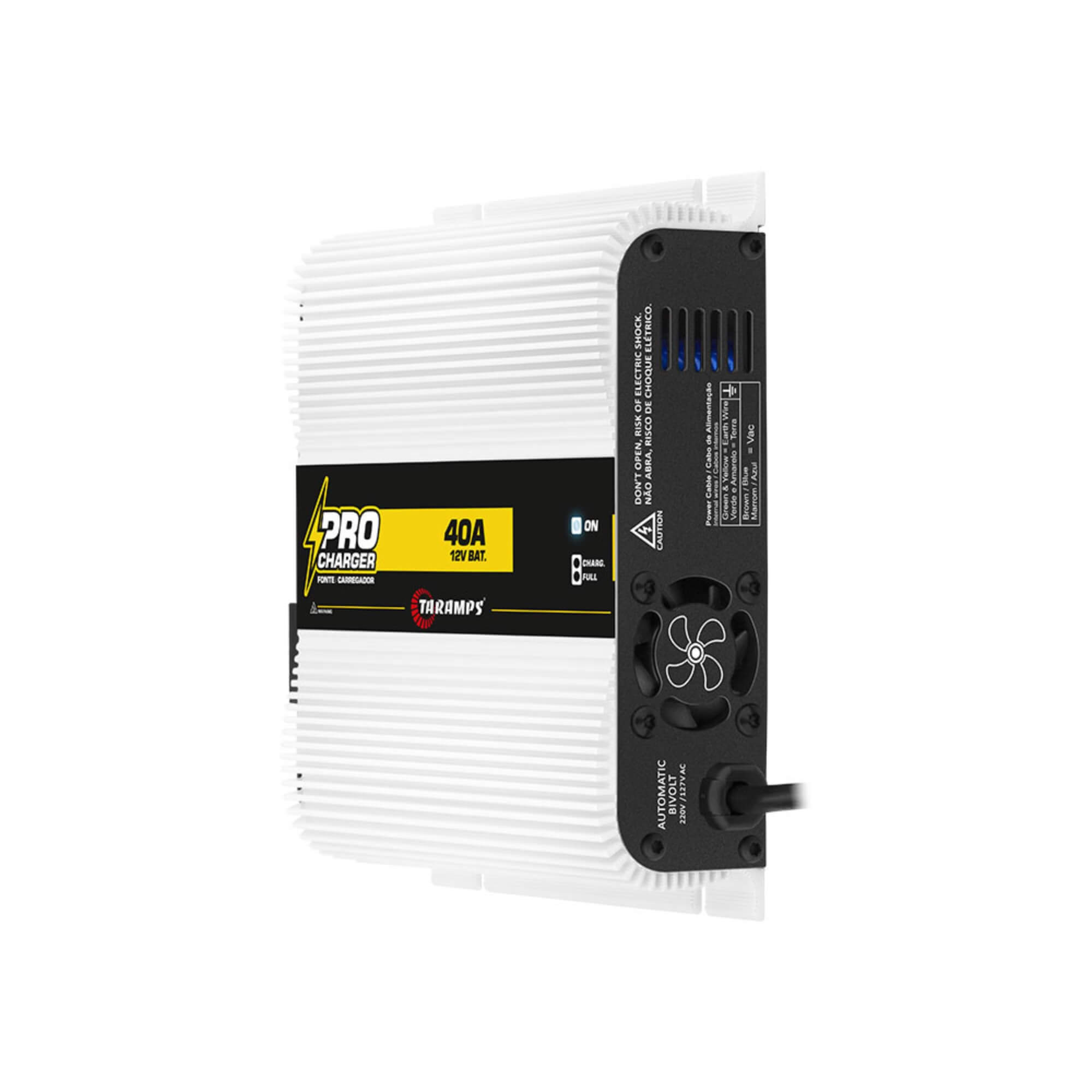 Fonte Automotiva Carregador de Bateria Pro Charger 40A 560W Som Automotivo Taramps - 900833