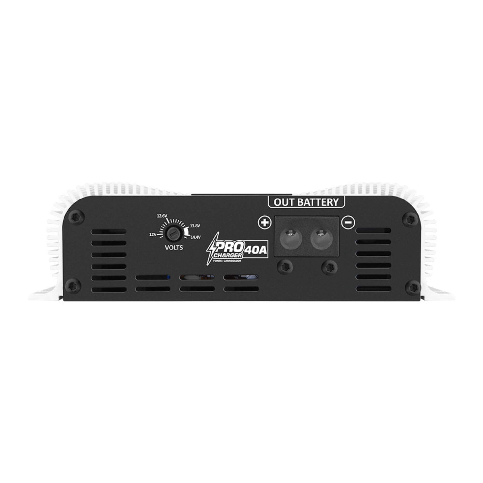 Fonte Automotiva Carregador de Bateria Pro Charger 40A 560W Som Automotivo Taramps - 900833