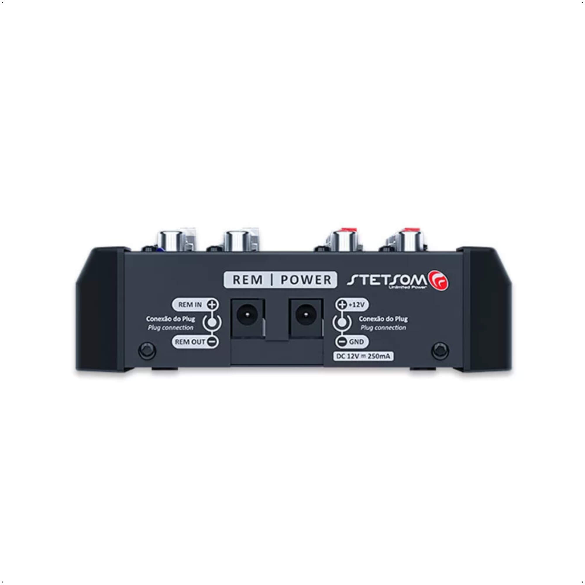 Mesa de Som 12V STM0602 2 Canais 4 Bandas De Equalização Stetsom 20541-0