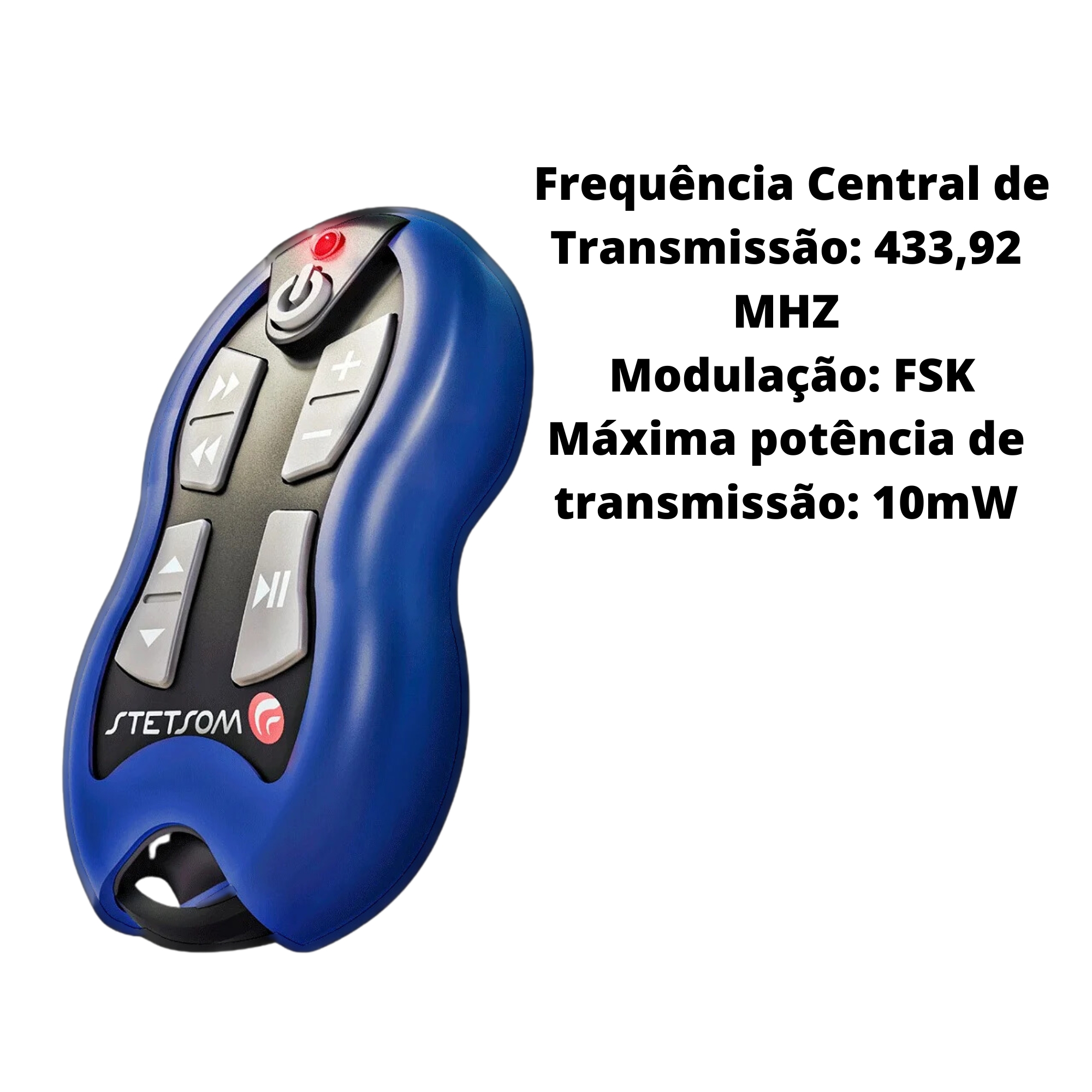Controle Longa Distância Alcance Control SX2 16 Funções 500m Azul  Com Receptor Stetsom - 46671