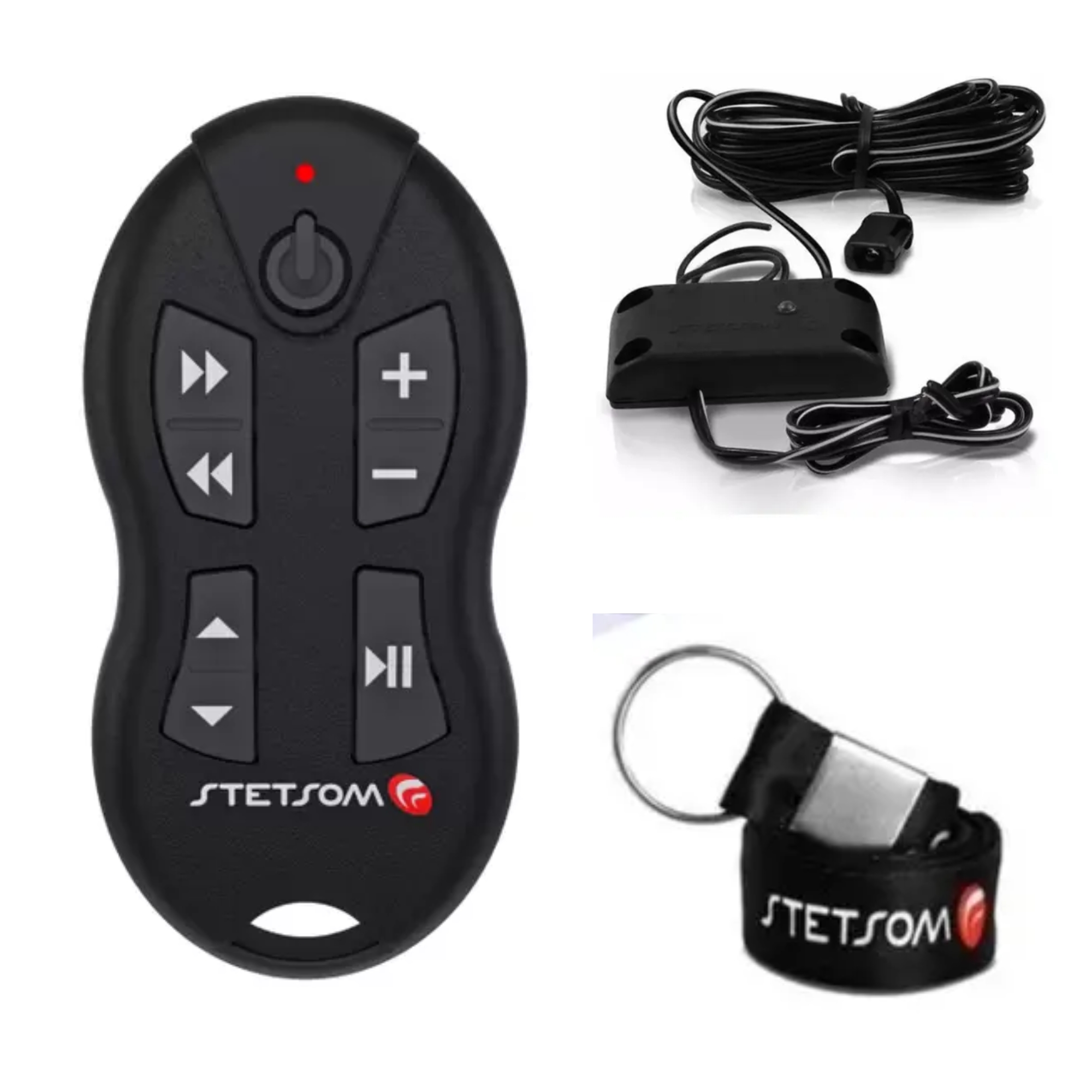 Controle Longa Distância Alcance Control SX1 8 Funções 500m Preto Com Receptor Stetsom - 46674