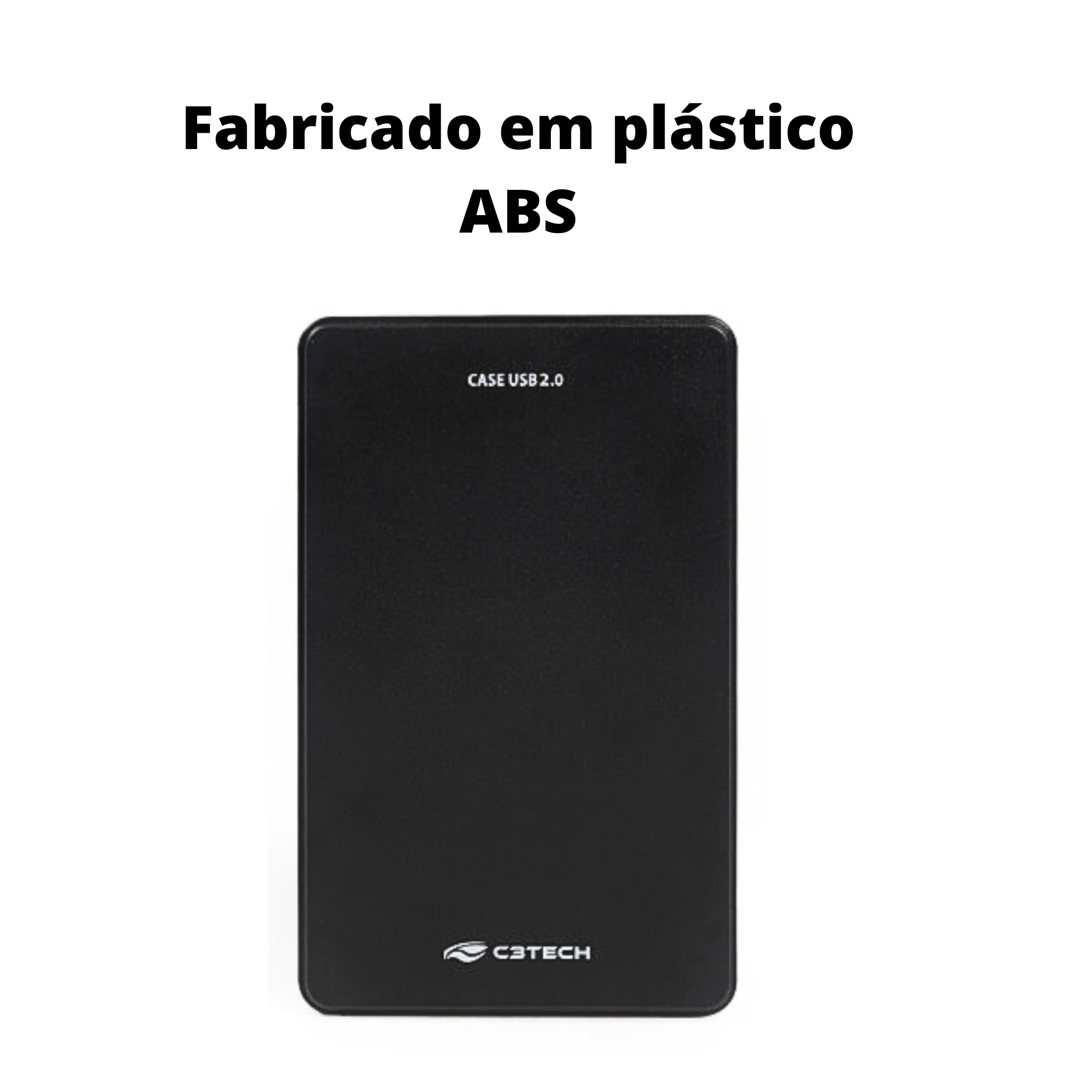 Gaveta Para HD 2,5 Polegadas Preto com Cabo USB 2.B CH-210BK C3TECH - 46678