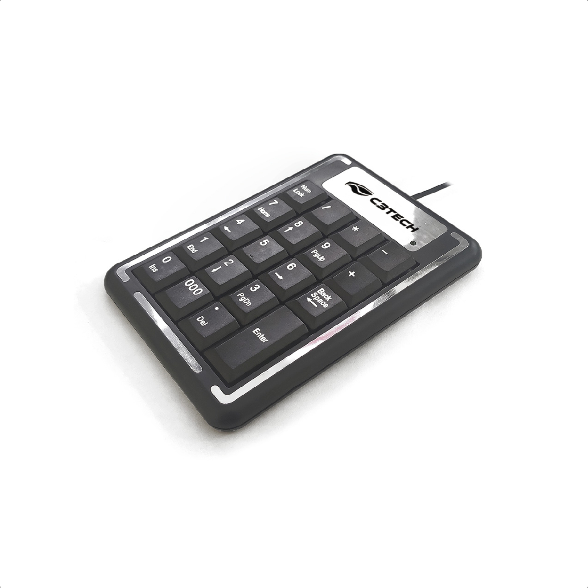 Teclado Numérico USB 1,20 Metros de Fio 19 Teclas para PC e Notebook - C3TECH KN-11BK