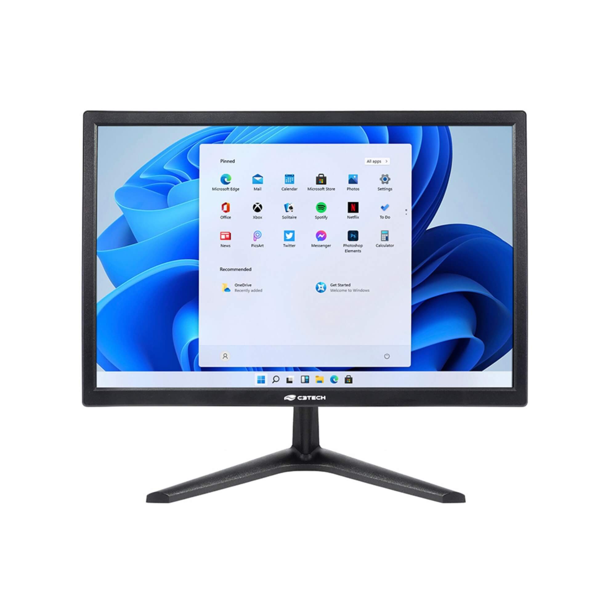Monitor Led IPS LED 19 Polegadas HD 1440x900, HDMI, VGA, 5ms, Anti-Reflexo, C3 TECH - MR-19