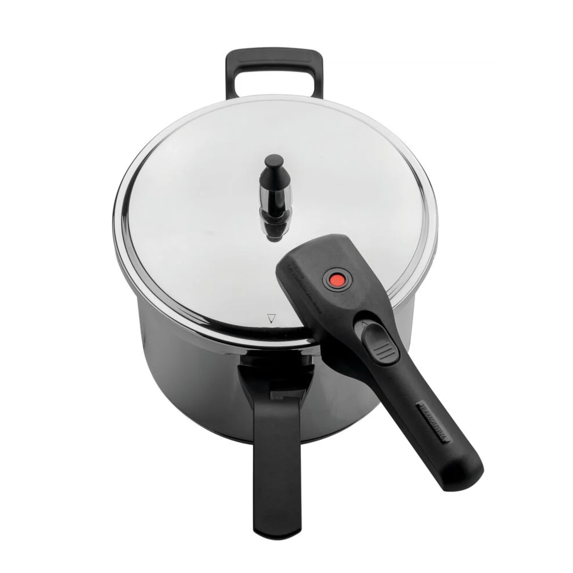 Panela de Pressão Brava em Aço Inox com Fundo Triplo 22cm 6L Tramontina - 62416220
