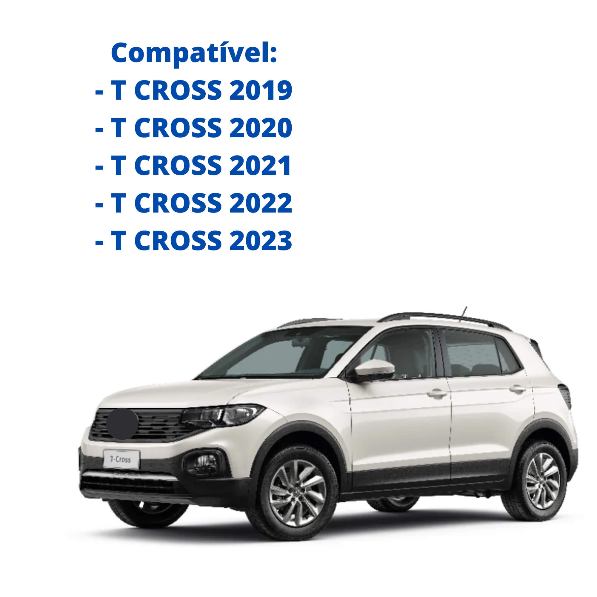 Kit Farol De Milha T-Cross 2019 2020 2021 2022 2023 Com Botão Padrão de Fabrica Suits - STS112VW