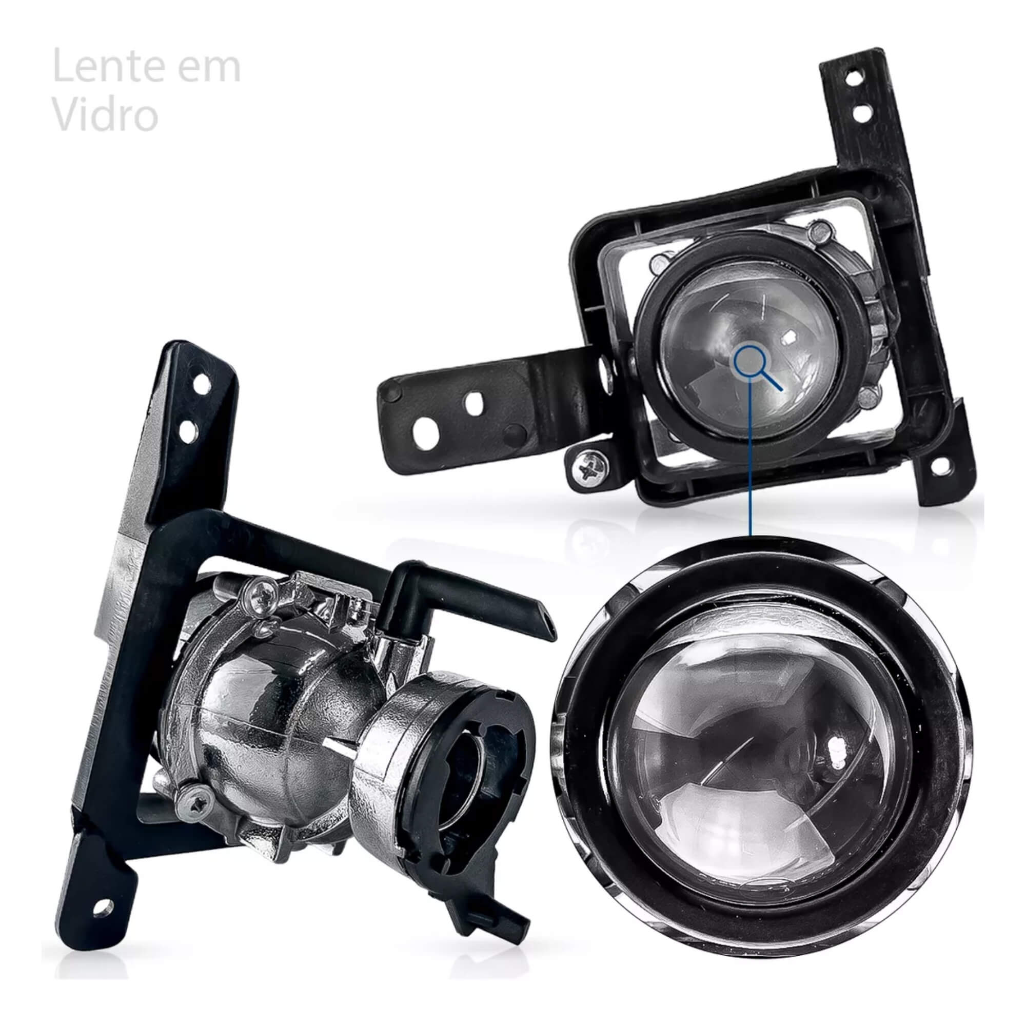 Kit Farol de Milha Hyundai HB20 2023 Botao Modelo Original Suits - STS284HY