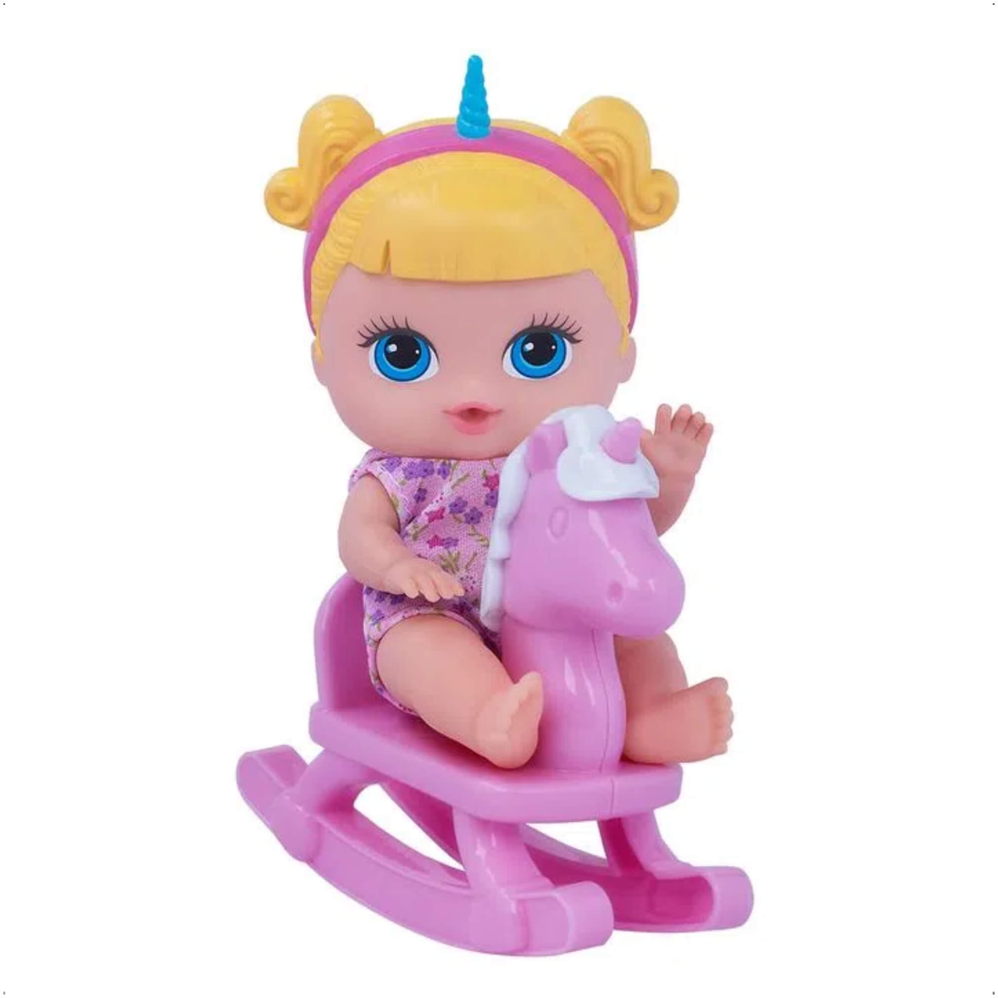 Brinquedo Boneca Lil Cutesies Sortido em Vinil 19cm com Chupetinha Cotiplas - 2313