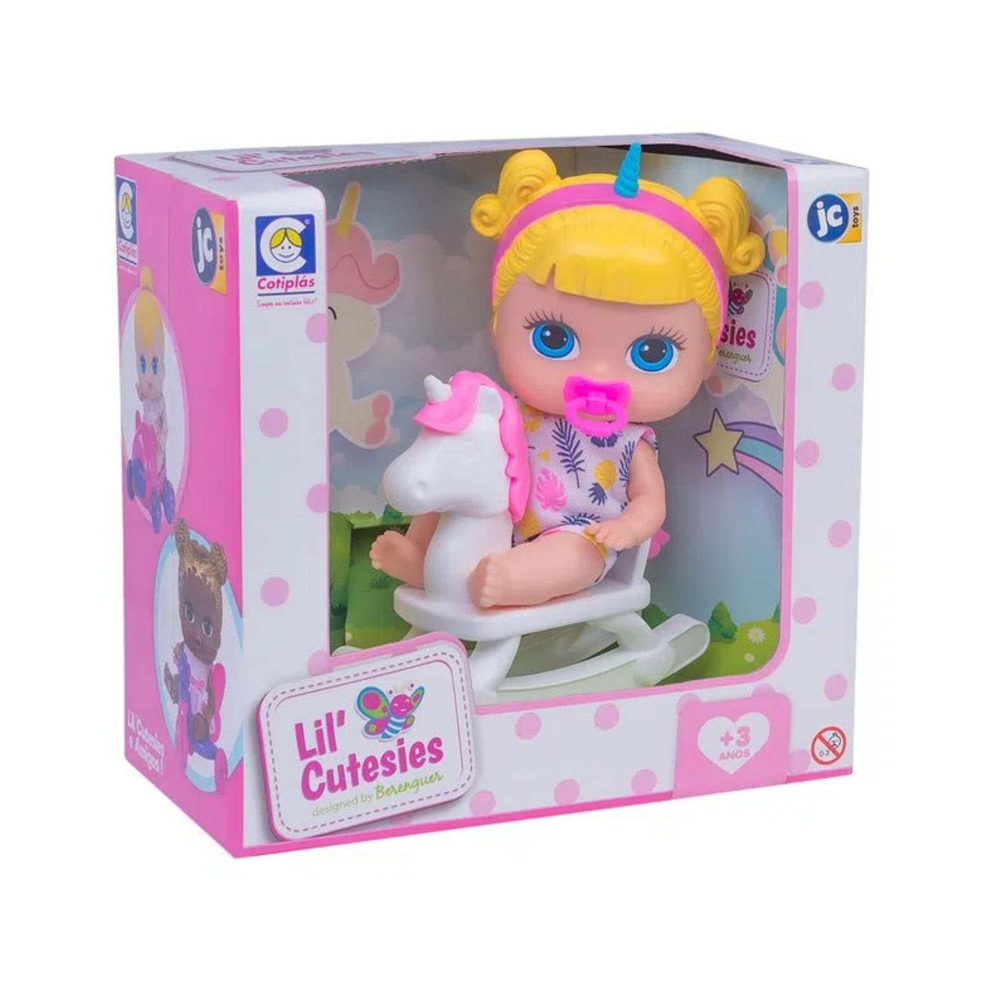 Brinquedo Boneca Lil Cutesies Sortido em Vinil 19cm com Chupetinha Cotiplas - 2313