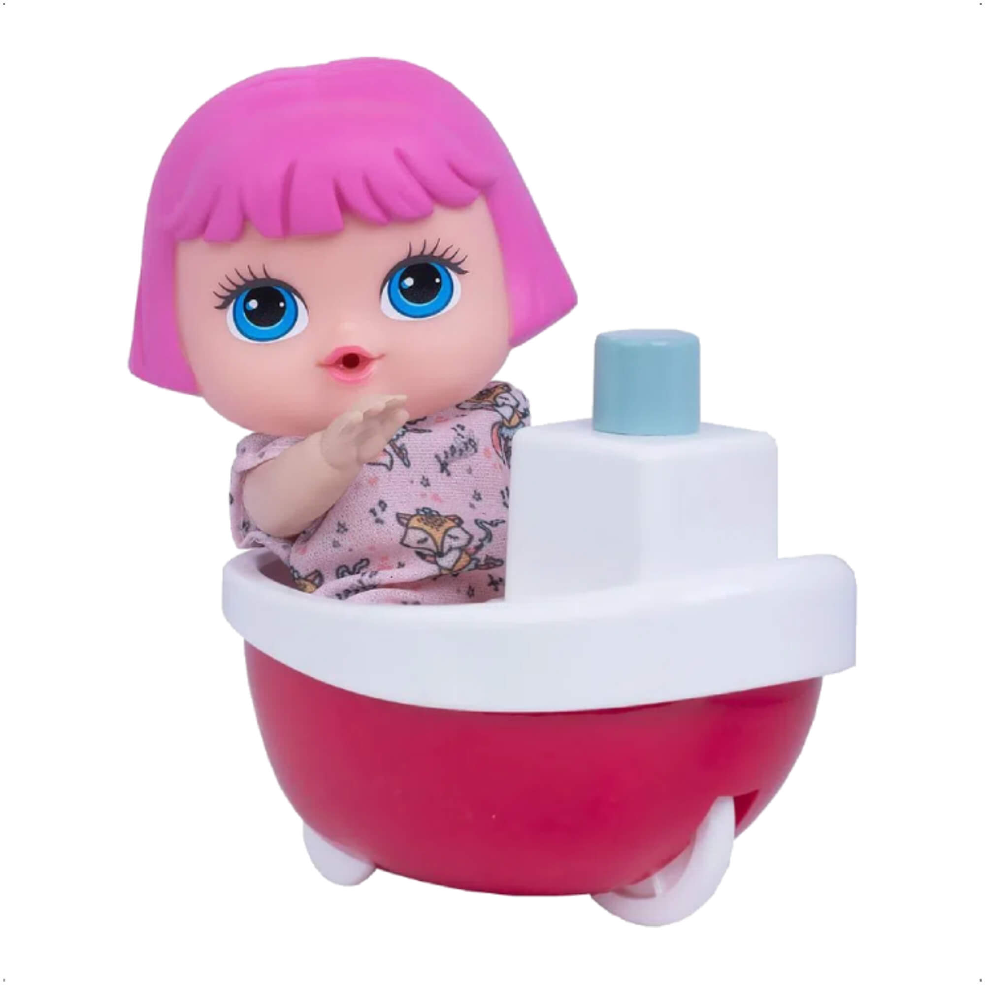 Brinquedo Boneca Lil Cutesies Sortido em Vinil 19cm com Chupetinha Cotiplas - 2313