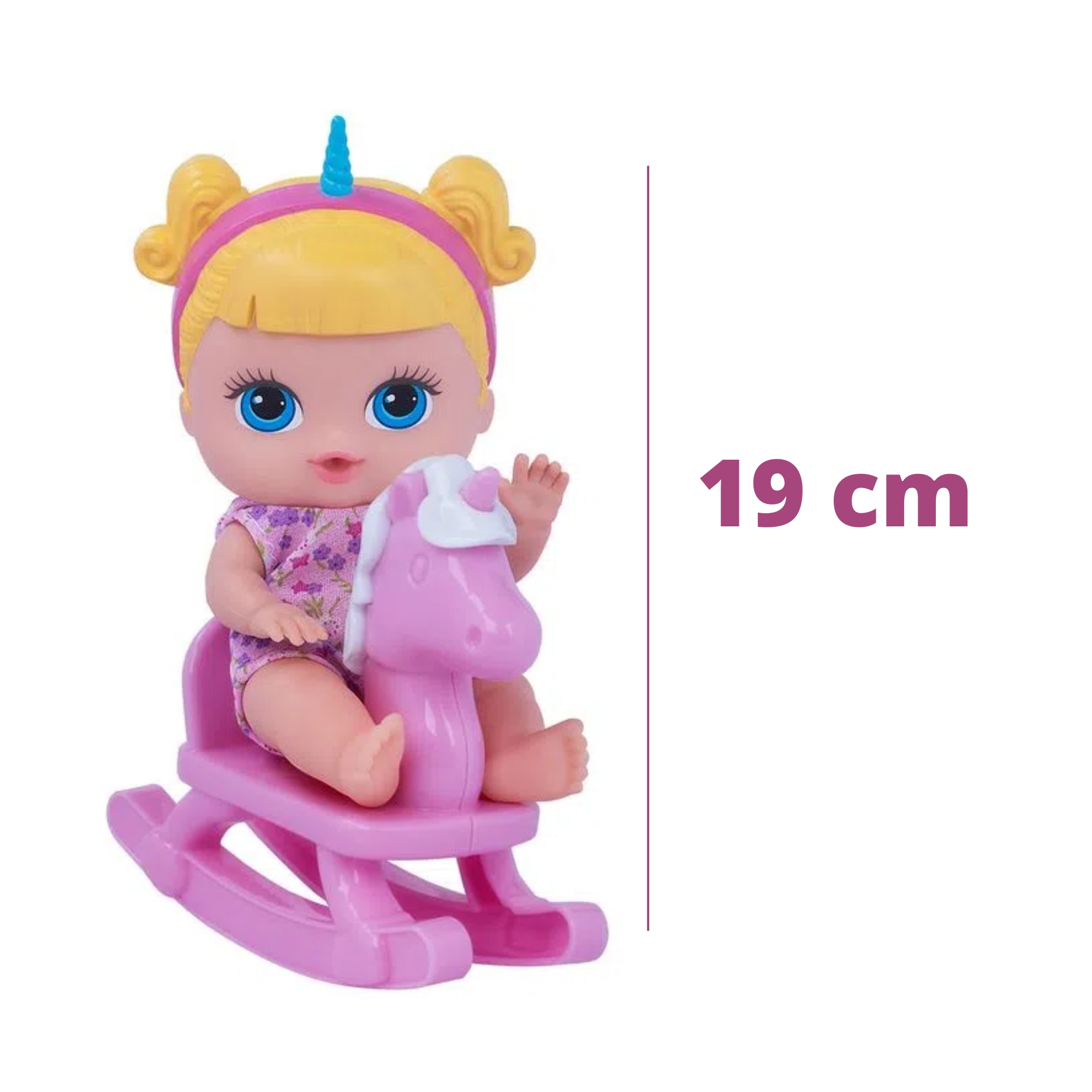 Brinquedo Boneca Lil Cutesies Sortido em Vinil 19cm com Chupetinha Cotiplas - 2313