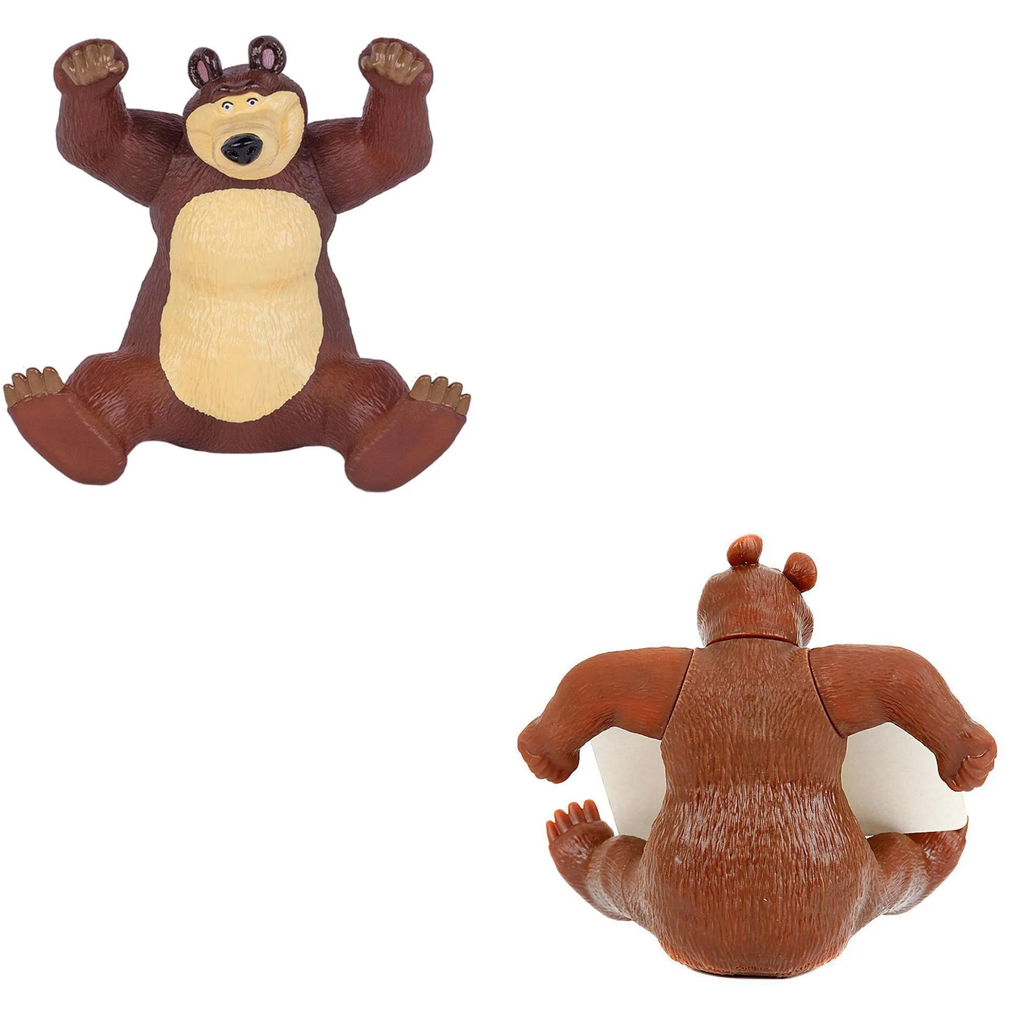 Brinquedo Boneco Urso da Masha em Plástico Vinil 18 cm Serve como Suporte Celular Cotiplas - 2466