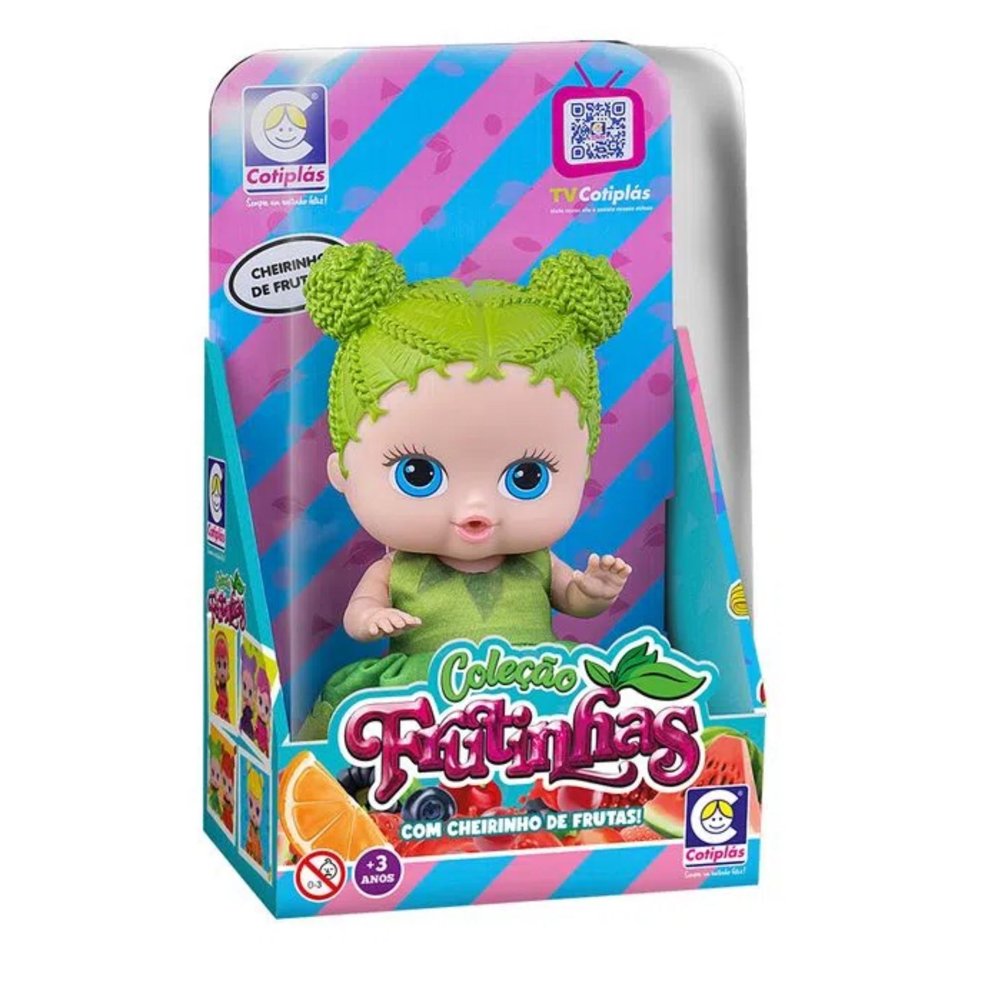 Brinquedos Boneca Coleção Frutinhas Limão Cheirinho Frutas Plástico Vinil 19cm Cotiplas-2512