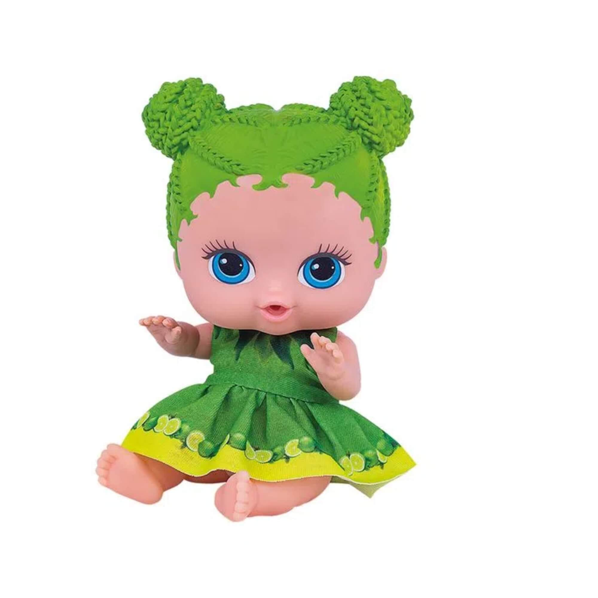 Brinquedos Boneca Coleção Frutinhas Limão Cheirinho Frutas Plástico Vinil 19cm Cotiplas-2512