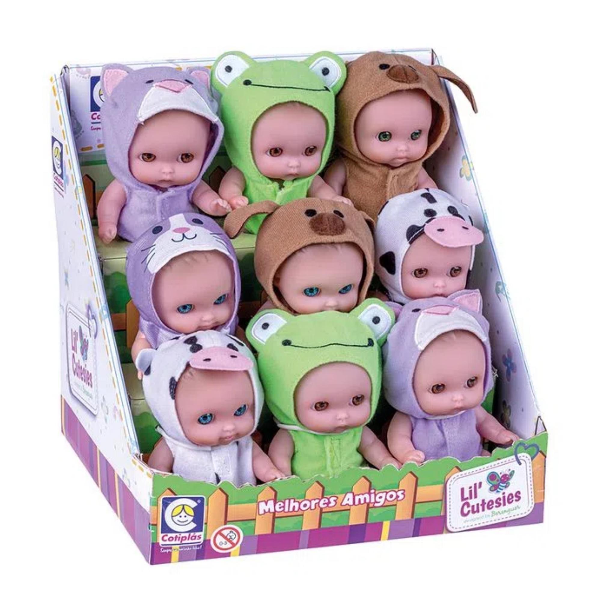 Brinquedo Boneca Lil Cutesies Melhores Amigos 15cm Plástico Vinil Sortida Unitária Cotiplas-2554