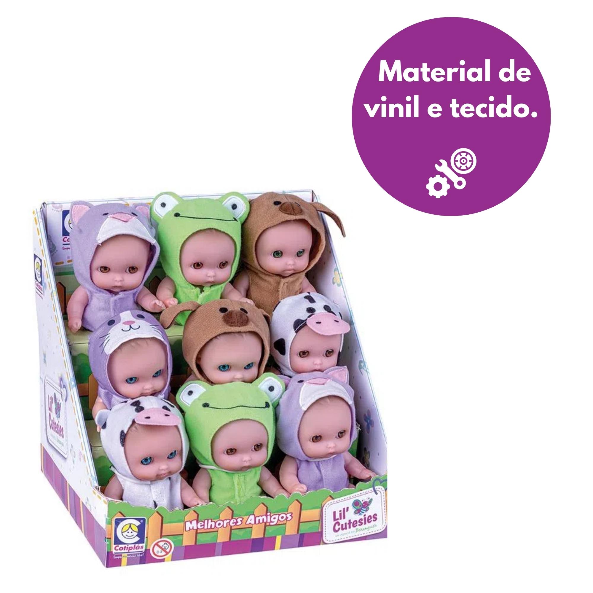 Brinquedo Boneca Lil Cutesies Melhores Amigos 15cm Plástico Vinil Sortida Unitária Cotiplas-2554
