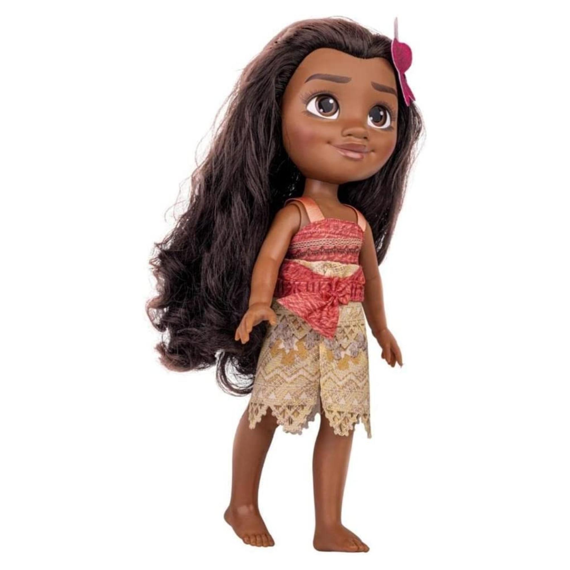 Brinquedo Boneca Princesa Moana 36cm Porquinho Pua 8cm Disney Plástico Vinil +3 Anos Cotiplas-2600