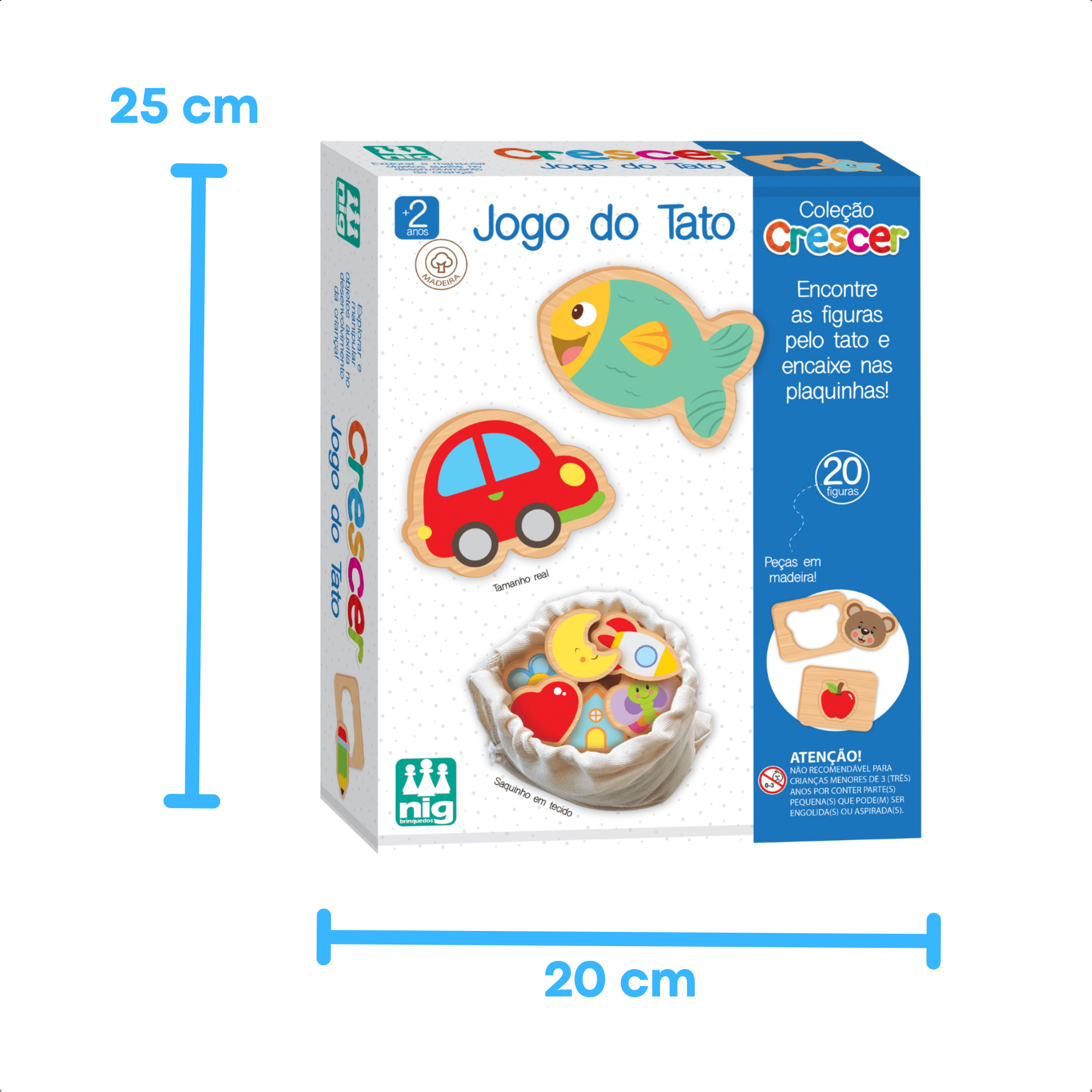 Jogo Infantil do Tato Crescer Encaixa Peças Criatividade Coordenação Motora Memória Nig - 0459