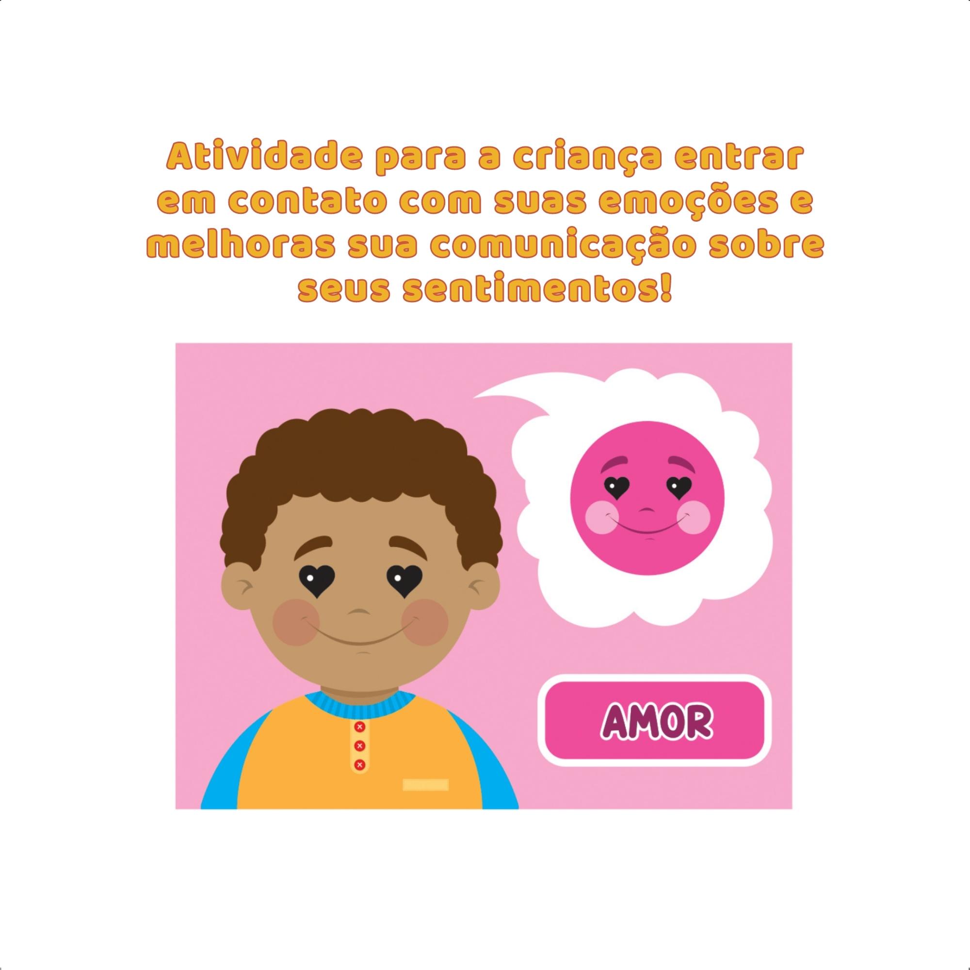 Jogo Infantil Quadro Emoções Magnético Atividades Sentimentos Brinquedo Nig - 0465