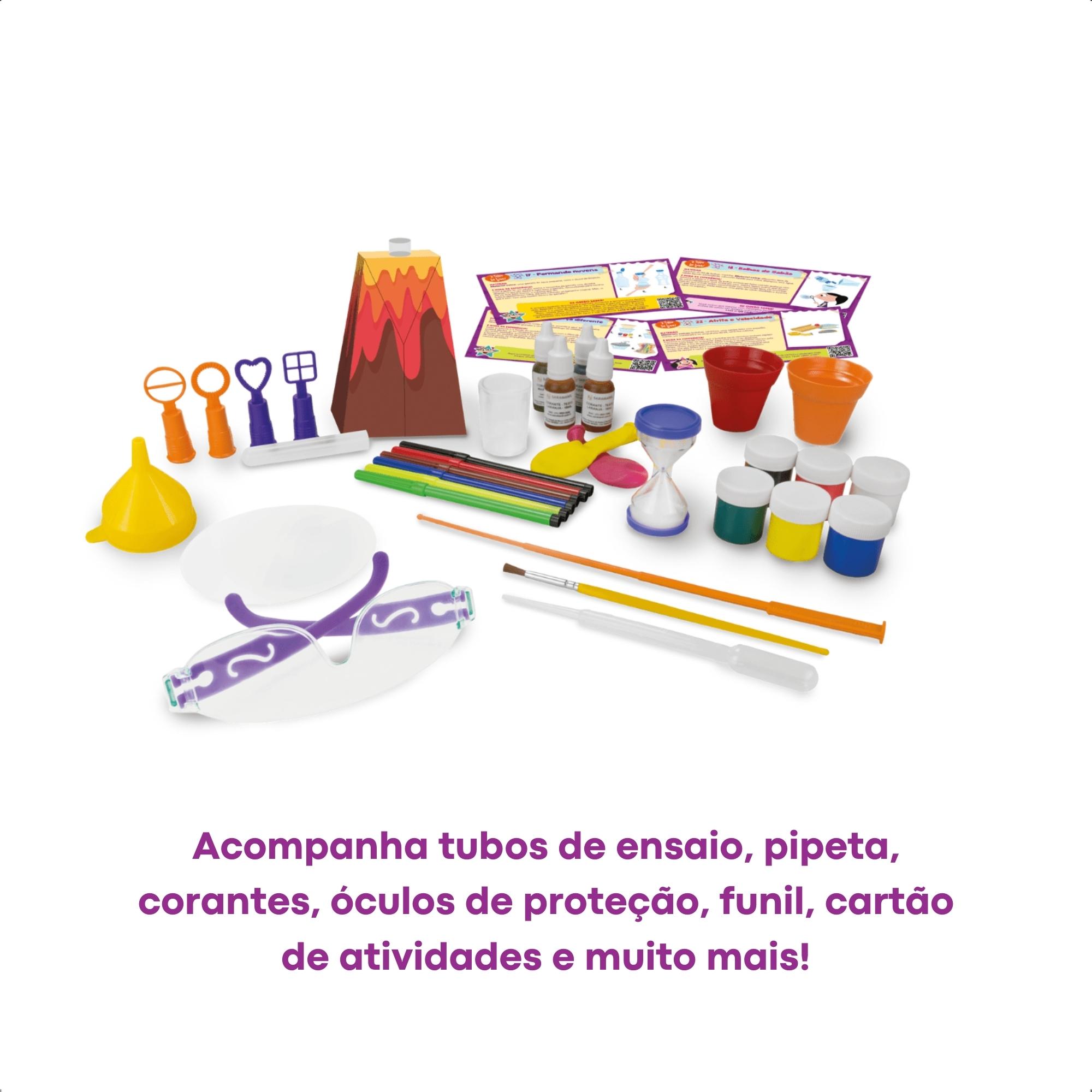 Laboratório Show da Luna Criativo Infantil Kit c/ 24 Experimentos Nig - 0738