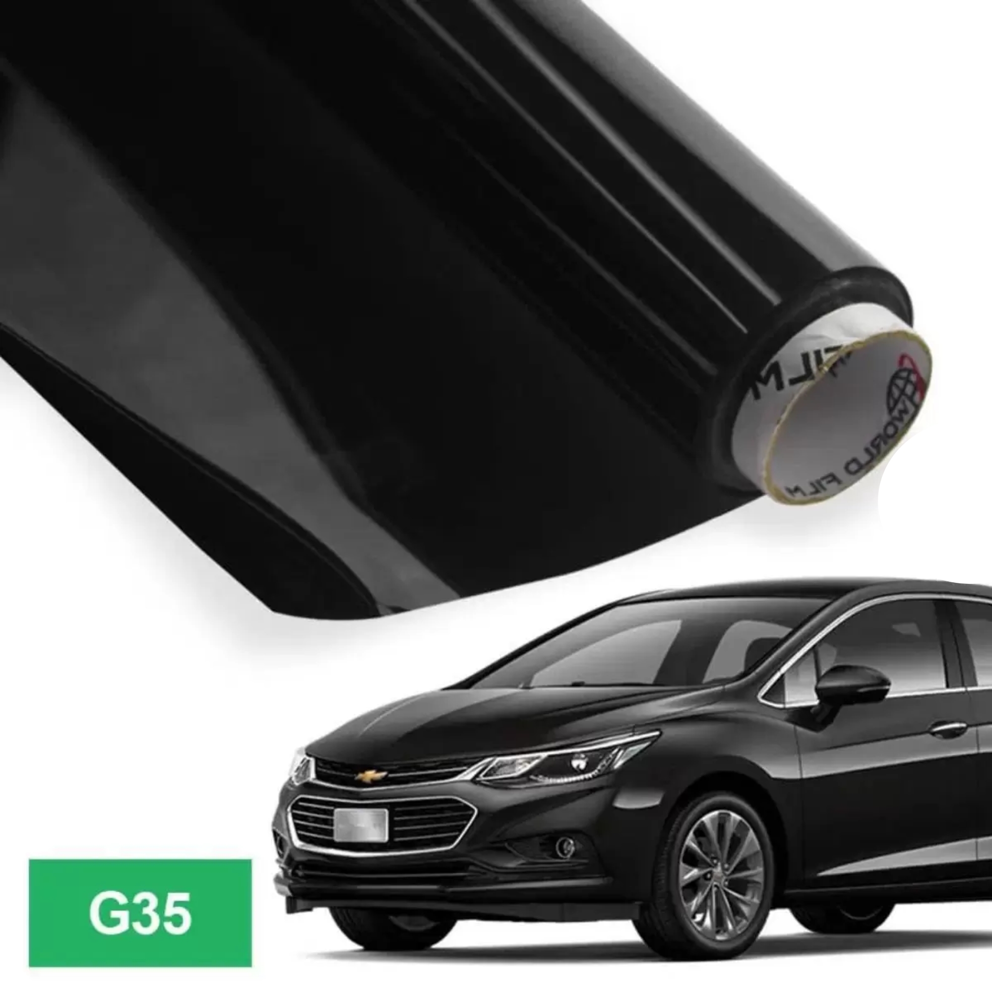 Insulfilm Profissional Semi Refletivo G35 Verde 7,5 metros Safira Line World Film 26354