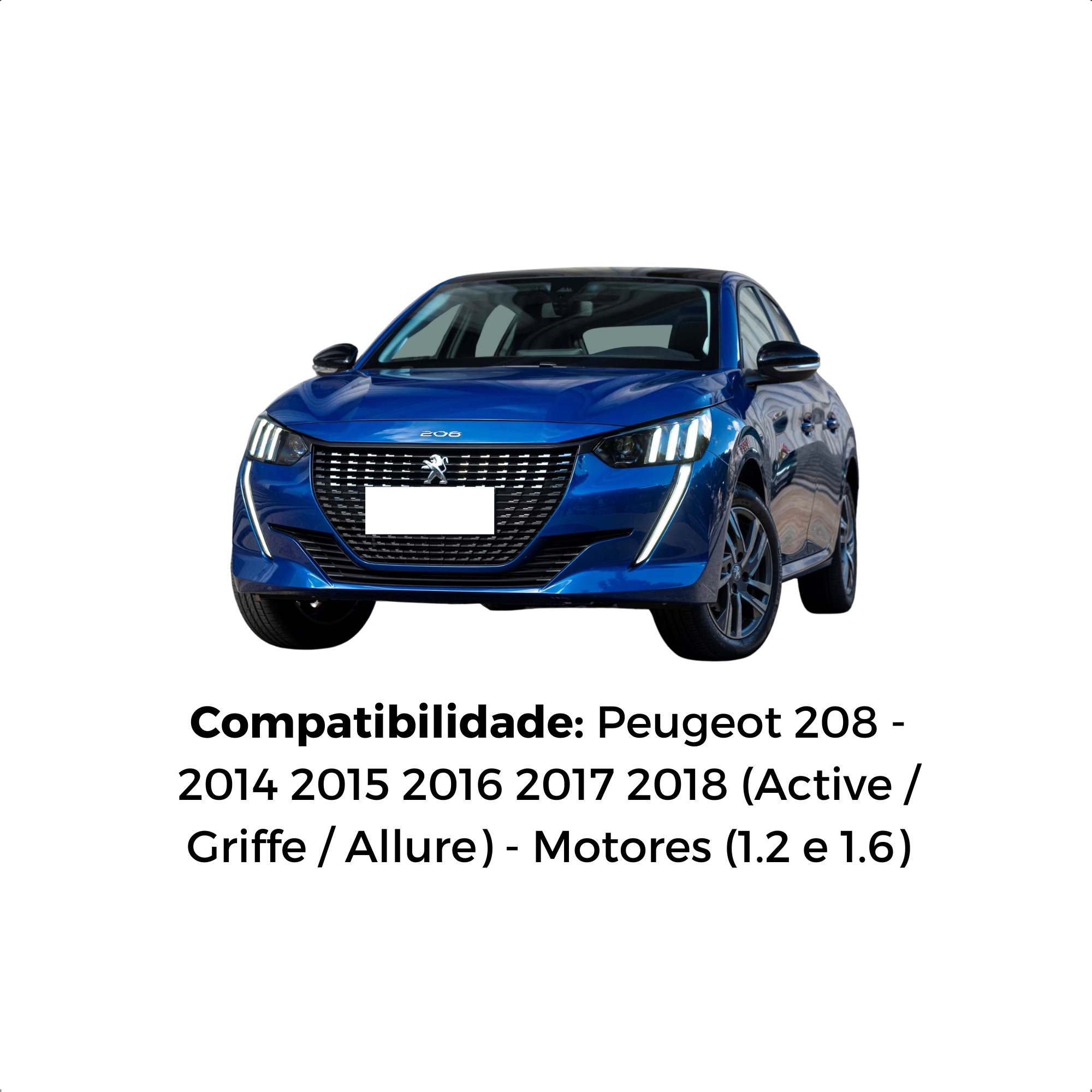 Protetor de Carter Peugeot 208 (ACTIVE / ALLURE / GRIFFE) Motores 1.2/1.6 2020/2023 Atos AT-5511S