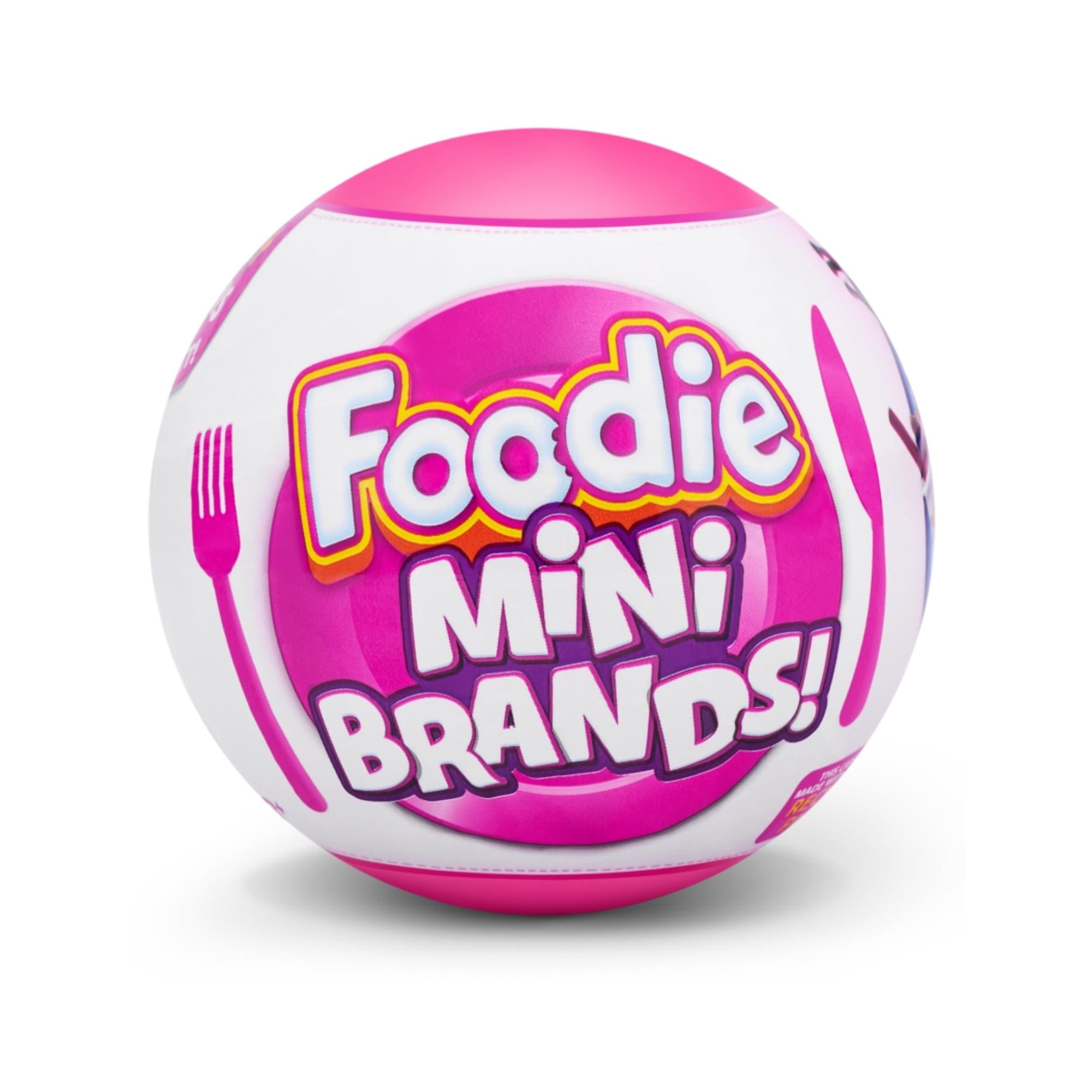 Brinquedo 5 Surprise Foodie Mini Brands Surpresa com 5 Comidas de Fast-food Colecionável (Sortido) - Xalingo 54210