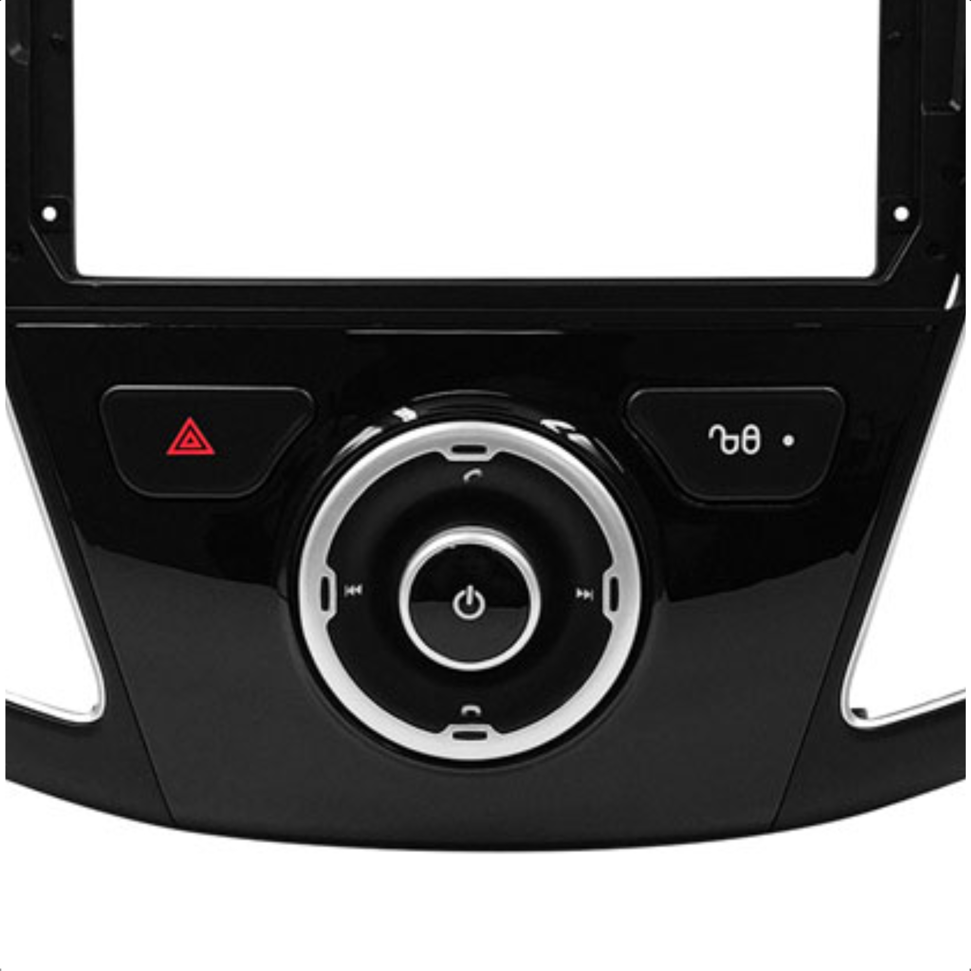 Moldura 9 Polegadas Focus 2012 2013 2014 2015 2016 2017 Preto Padrão Chinês Expex - EPX9FD002