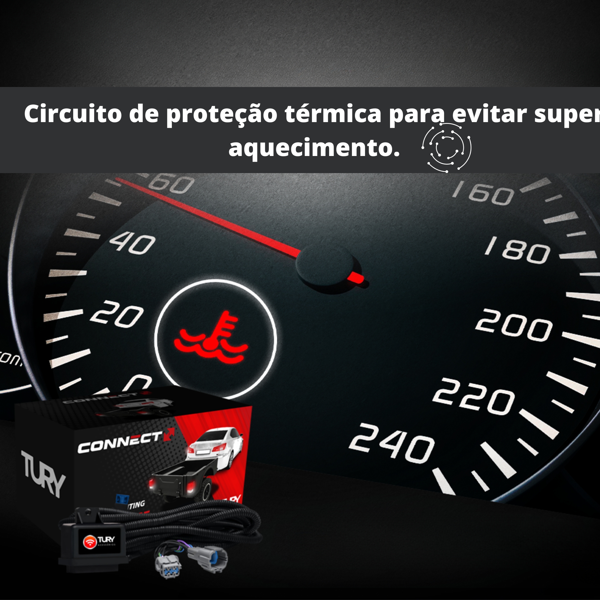 Módulo de Proteção Elétrica para engates Maverick a Partir de 2022 Tury - CONNECT 2.3 CY